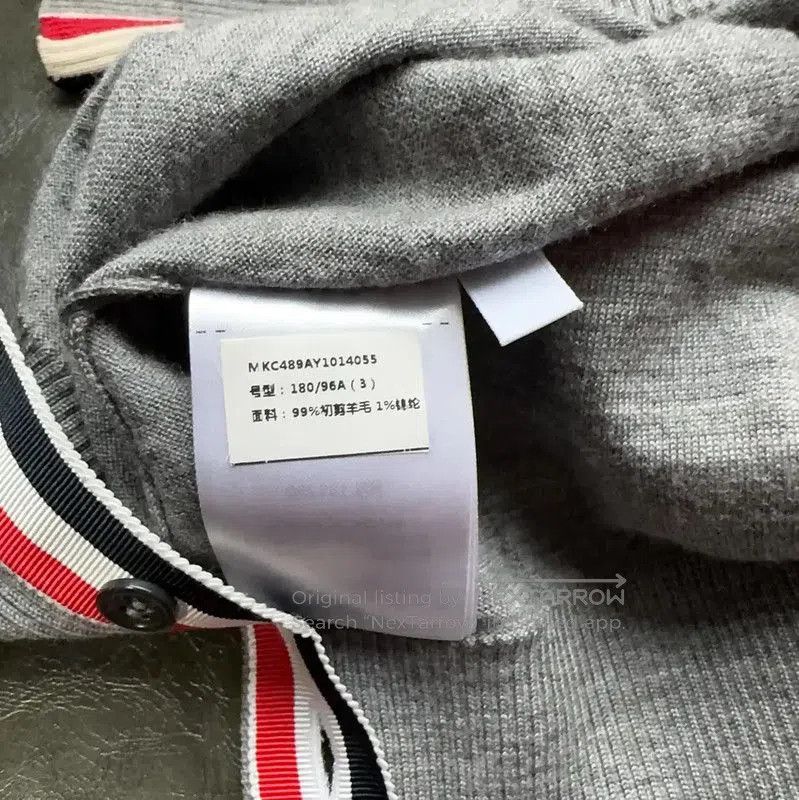 Thom Browne Thom Browne Women's Grey Wool Cardigan . Size XL / US 12-14 / IT 48-50 - 5 Thumbnail