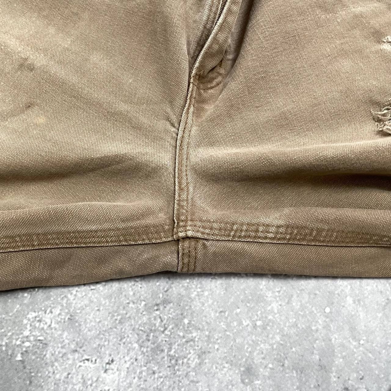 Carhartt Carhartt Carpenter Work Trashed Pants Brown W32 L28.5 Size US 32 / EU 48 - 15 Thumbnail