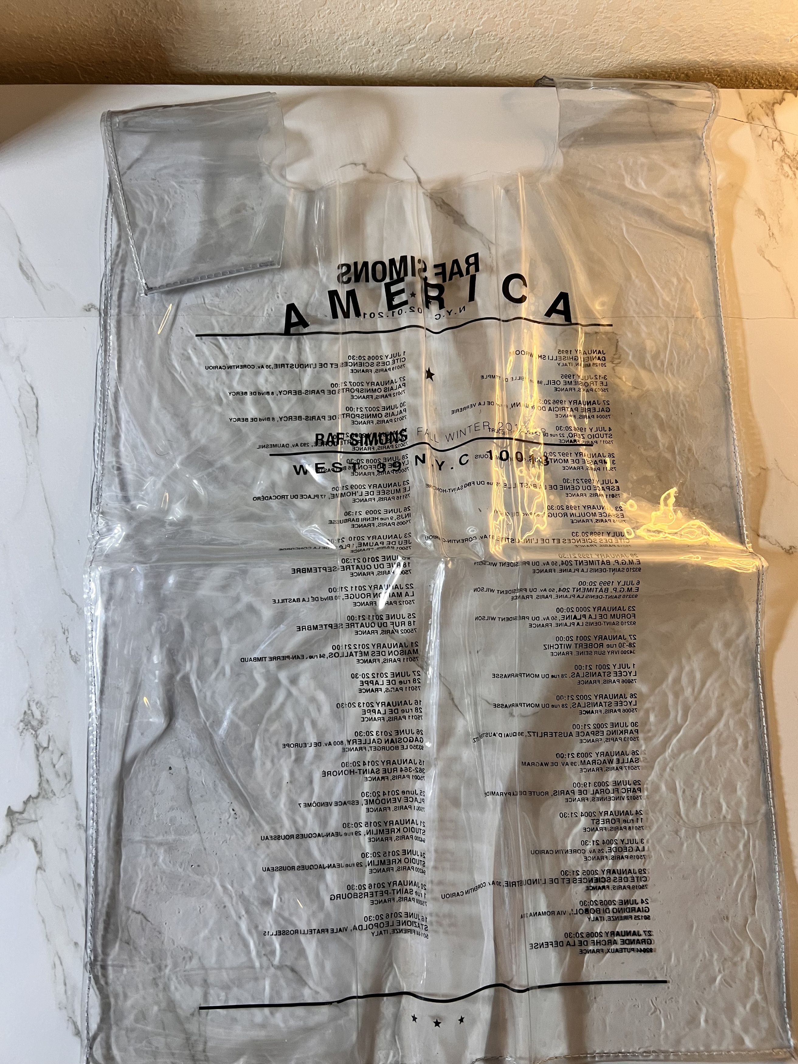 Raf Simons Raf Simons Transparent Shopping Bag Size ONE SIZE - 1 Thumbnail