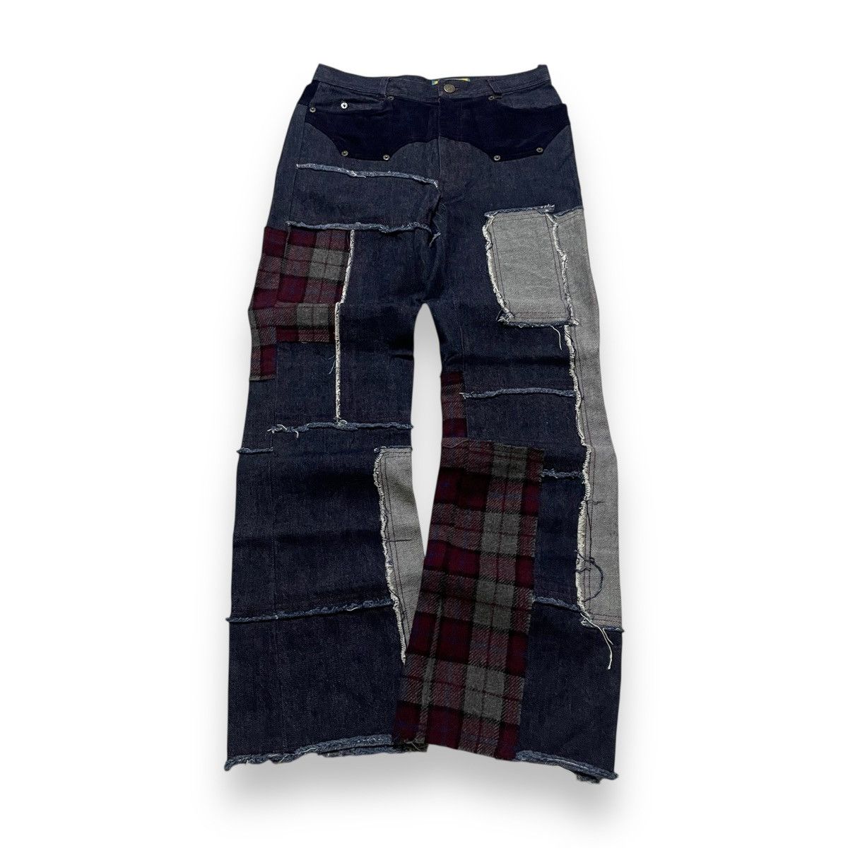 Japanese Brand ORIGINAL FLARE PATCHWORK SHINJI ABE BETTY (30×40) Size US 30 / EU 46 - 13 Thumbnail