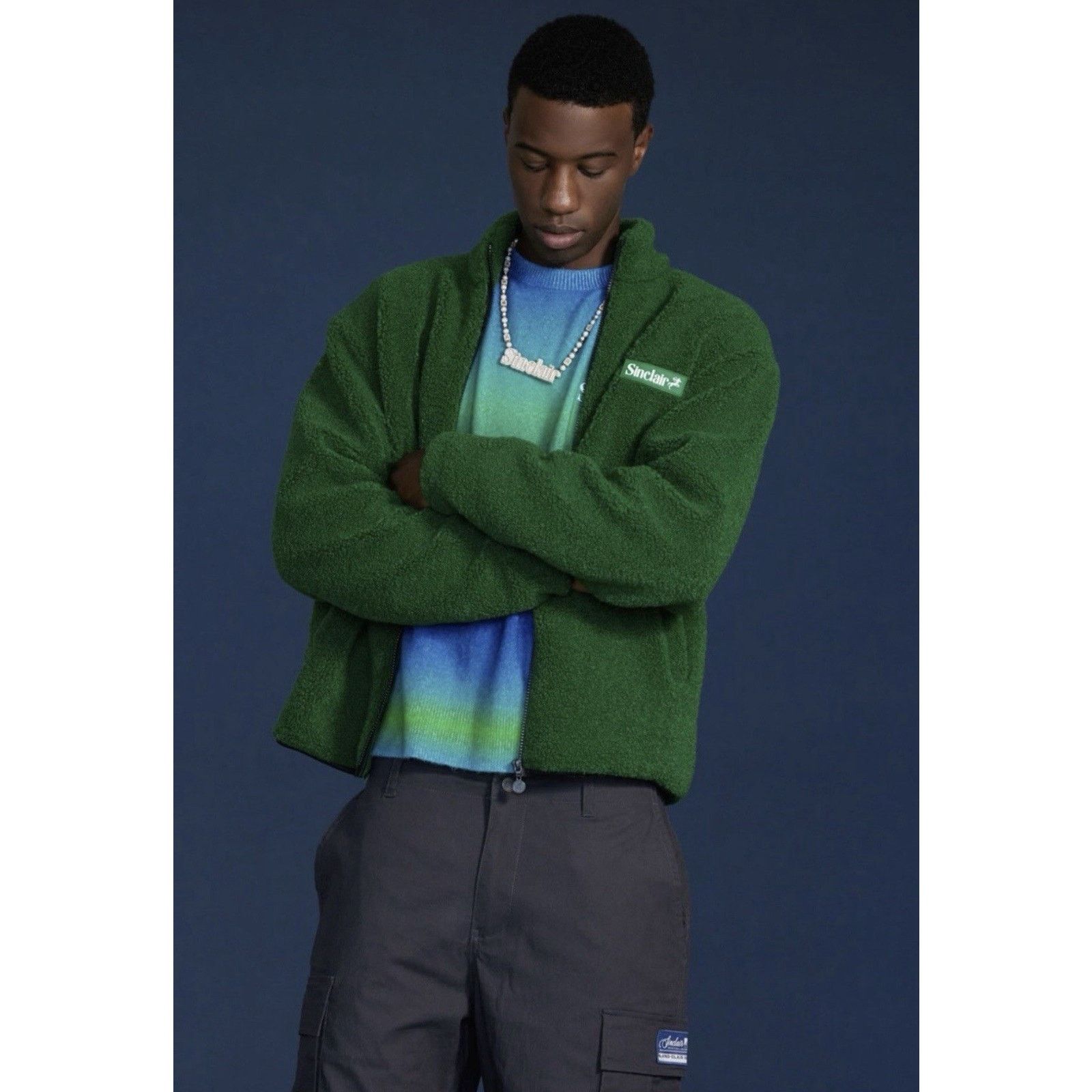 Sinclair Global Sinclair Fleece Full Zip Jacket Green XXL Size US XXL / EU 58 / 5 - 1 Thumbnail