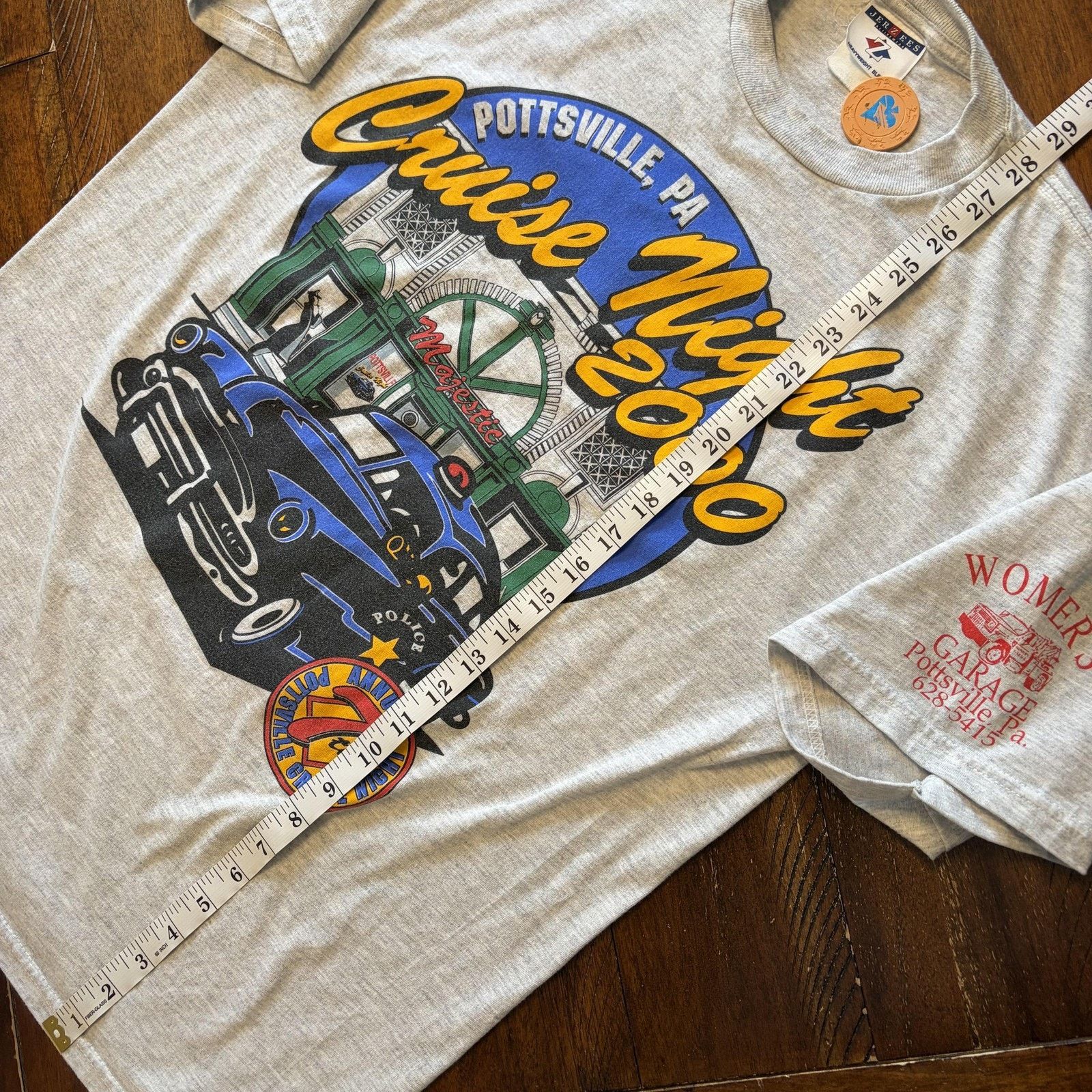 Jerzees Vtg Pottsville Cruise Night Shirt L Police Tee 2000 Jerzees Size US L / EU 52-54 / 3 - 10 Thumbnail