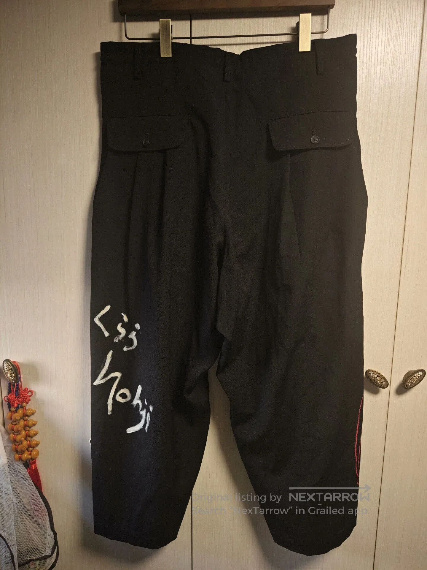 Yohji Yamamoto Yohji Yamamoto Gaba Black Drawstring Pants. Size US 34 / EU 50 - 4 Thumbnail