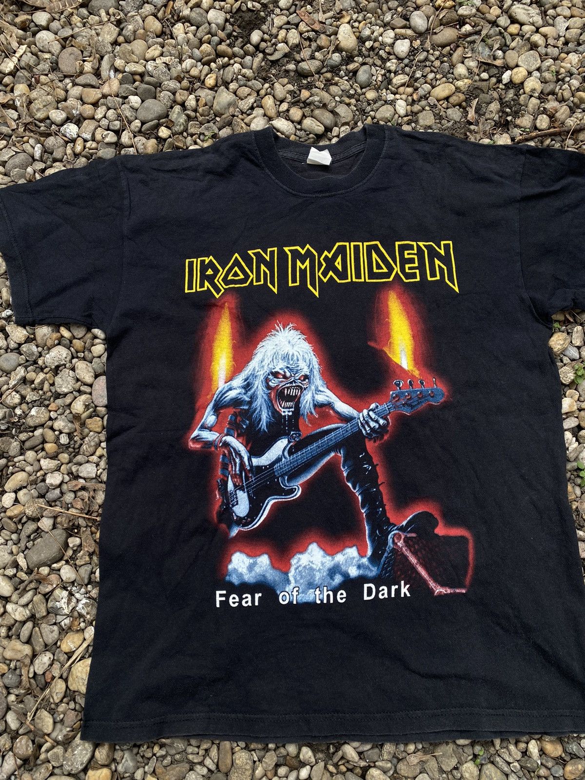 Band Tees × Vintage Vintage Iron Maiden 90s Fear Of The Dark Tee Size US L / EU 52-54 / 3 - 2 Thumbnail