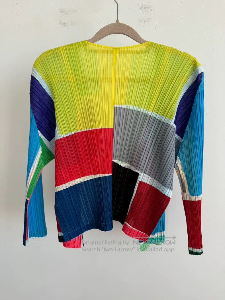 Other Issey Miyake Color Block Coat Size L / US 10 / IT 46 - 2 Thumbnail