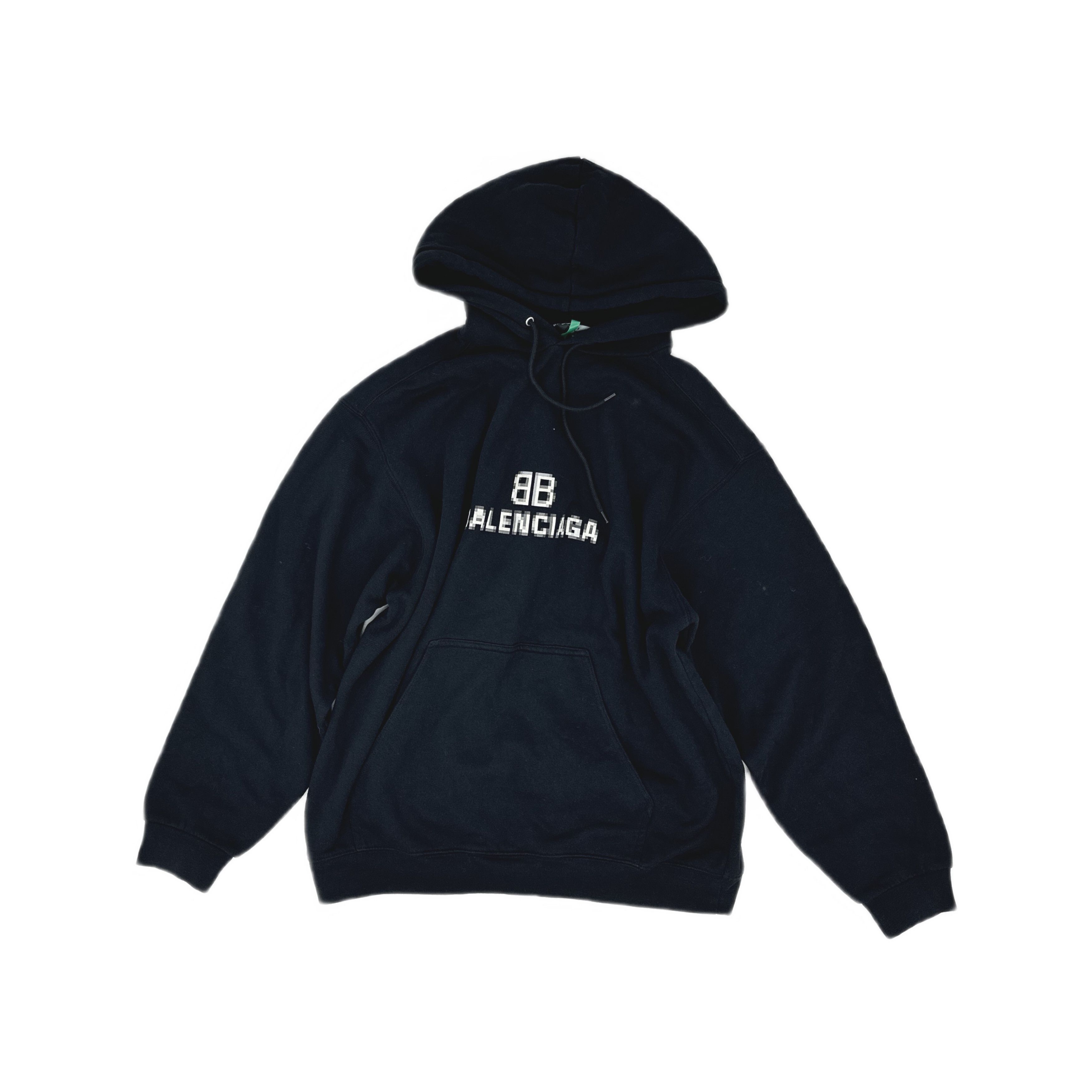 Balenciaga Balenciaga Pixel Logo Hoodie XS Size US XS / EU 42 / 0 - 1 Thumbnail