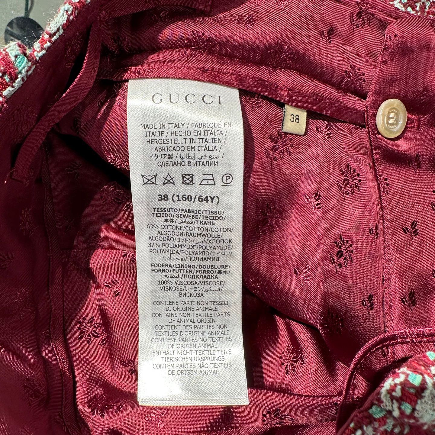 Gucci Gucci mar601 high-waisted tartan tweed shorts 38 Size 26" / US 2 / IT 38 - 4 Thumbnail