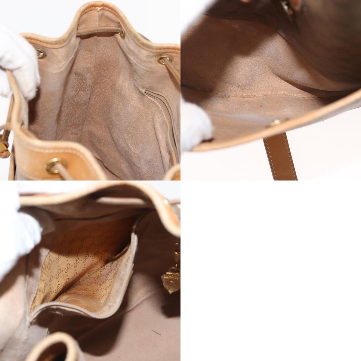Gucci GUCCI Micro GG Supreme Shoulder Bag Pvc Beige Gold 001 165 Size ONE SIZE - 13 Thumbnail