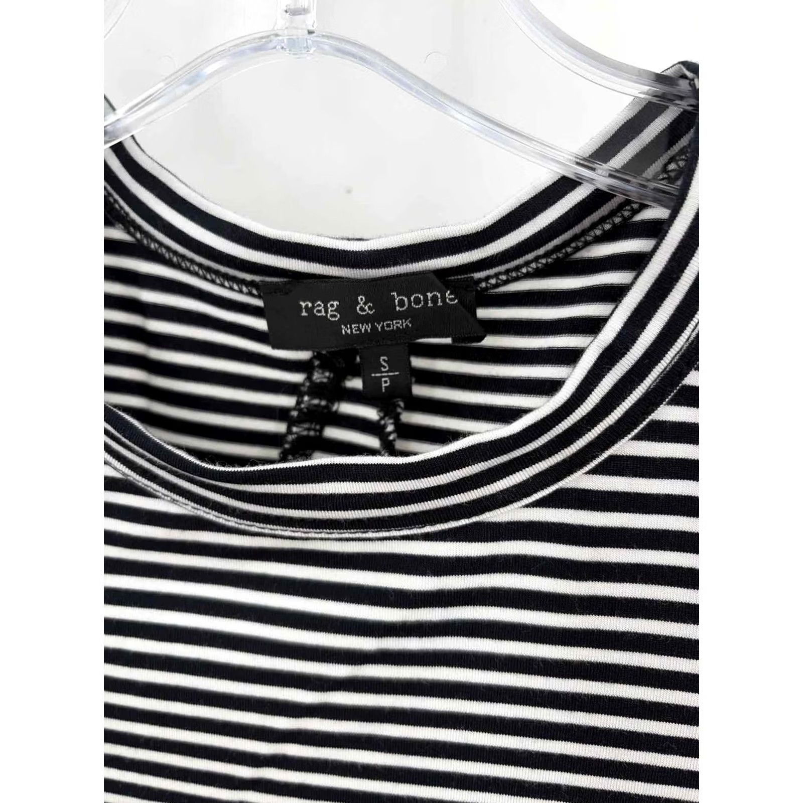 Rag & Bone Rag & Bone Black Stripe T-shirt Size Small Size S / US 4 / IT 40 - 3 Thumbnail