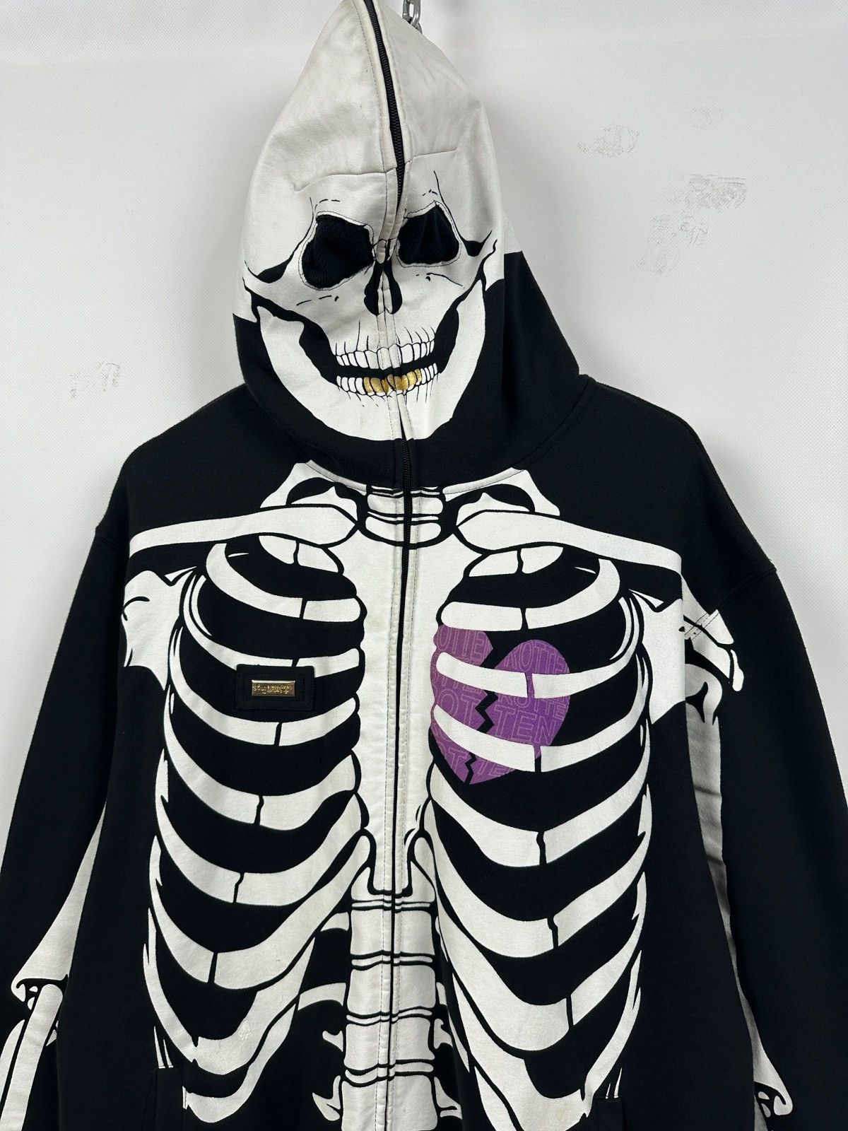 LRG 2006 Vintage LRG Dead Serious Skeleton Hoodie Size US XL / EU 56 / 4 - 5 Thumbnail