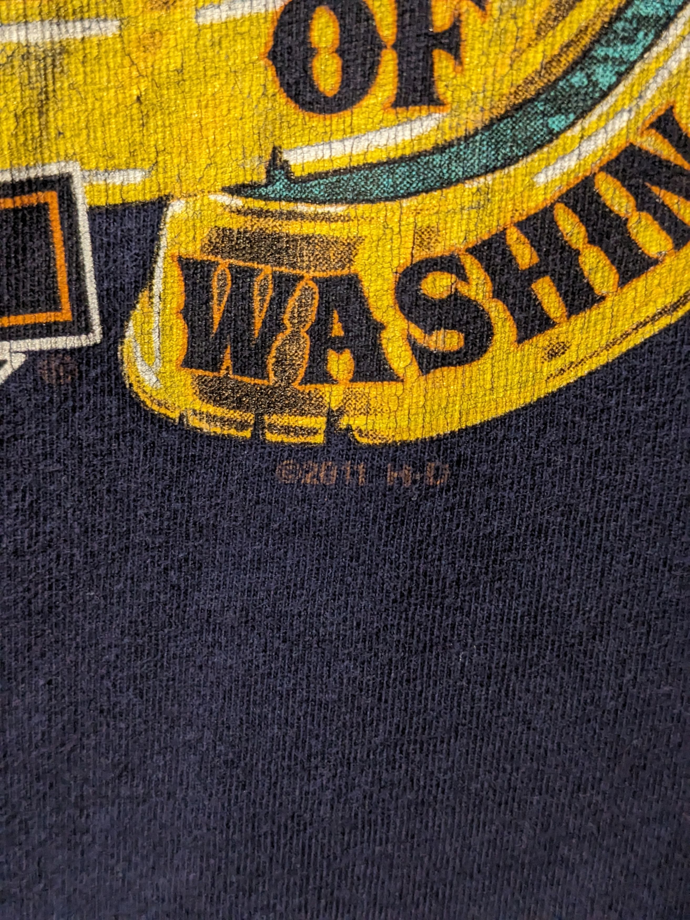 Harley Davidson × Vintage Vintage 2011 Harley Davidson Motorcycle Washington T-Shirt Size US L / EU 52-54 / 3 - 3 Thumbnail