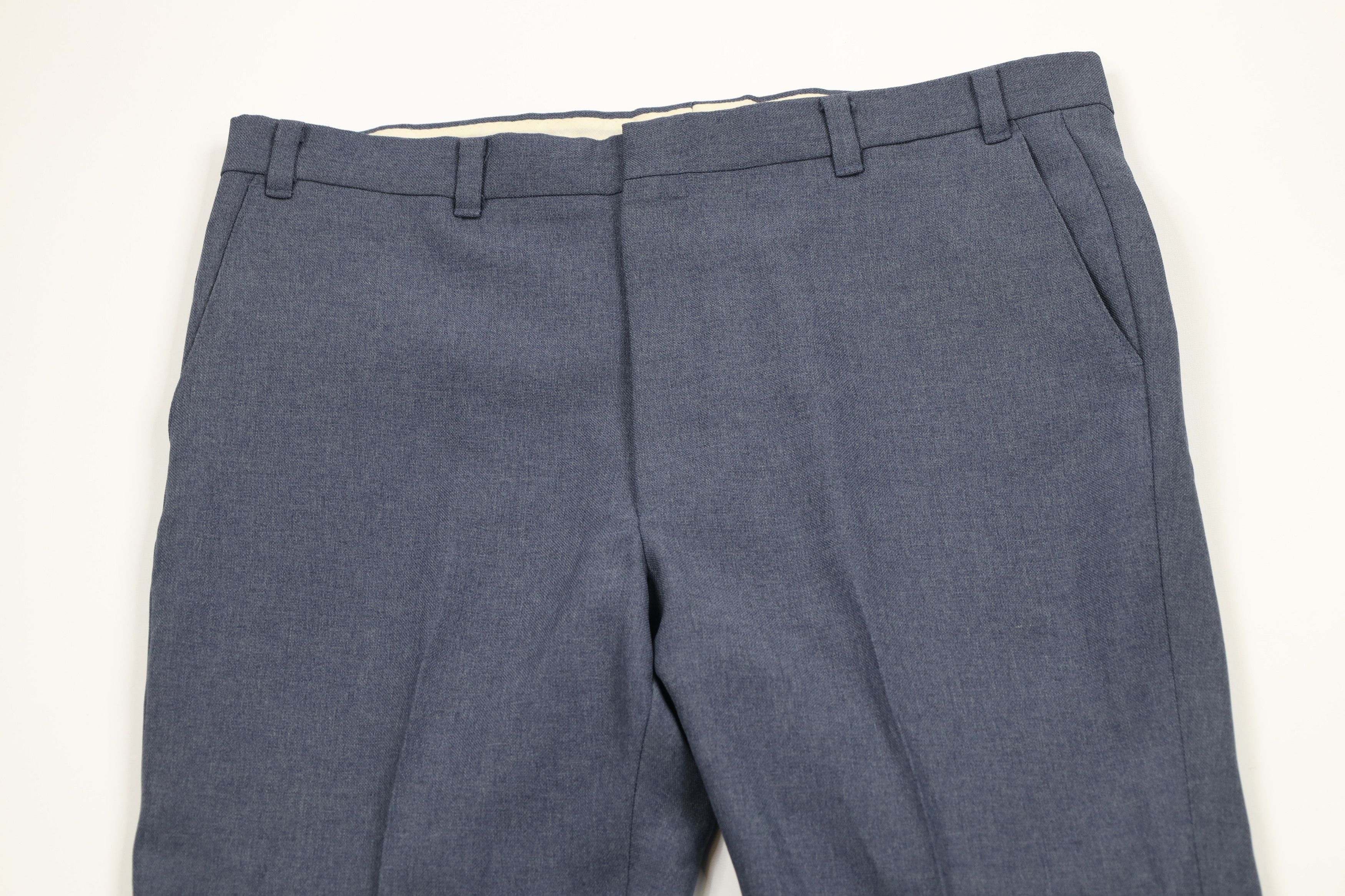 Levi's × Vintage Vintage 70s Levis Wide Leg Bell Bottoms Chino Pants Blue USA Size US 38 / EU 54 - 2 Thumbnail