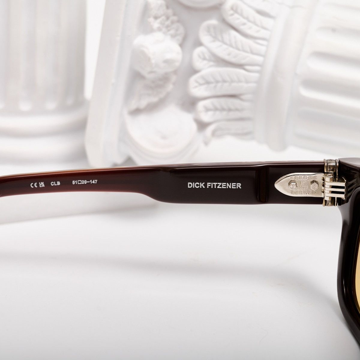 Chrome Hearts CHROME HEARTS DICK FITZENER CLASSIC BROWN SUNGLASSES Size ONE SIZE - 5 Thumbnail