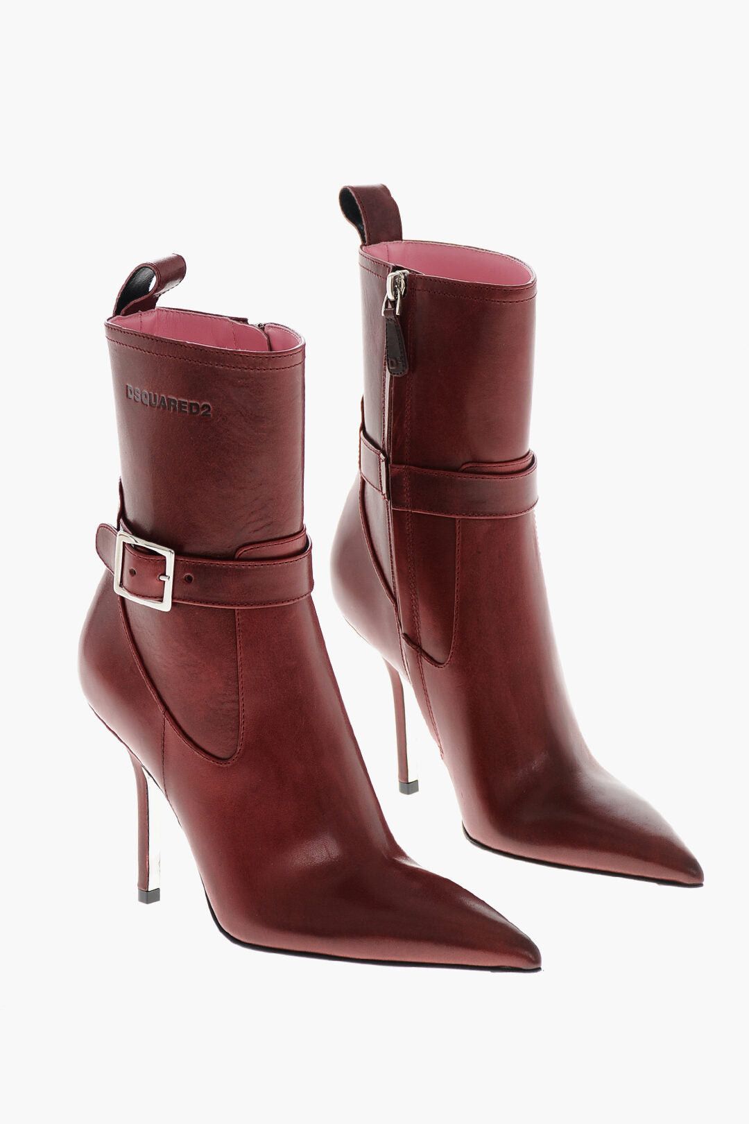Dsquared2 Leather Ankle Boots MY DUST With 10 cm Stiletto Heel Size US 9 / IT 39 - 1 Thumbnail