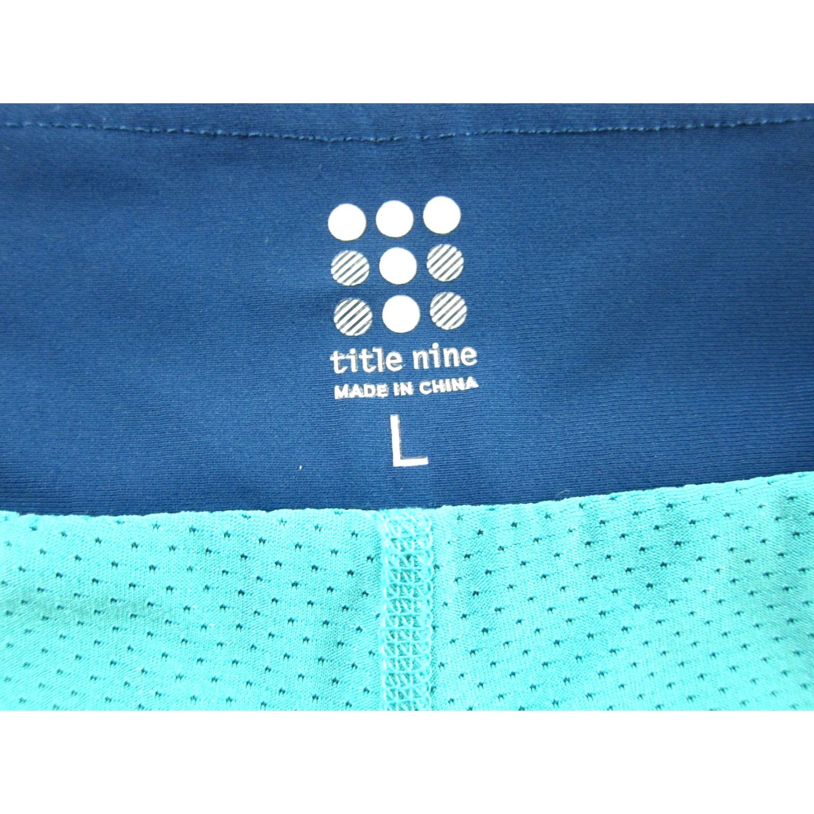 Vintage Title Nine Blue Perforated Lined Stretch Skort Skirt Shorts Women Large Size 36" / US 14 / IT 50 - 3 Thumbnail