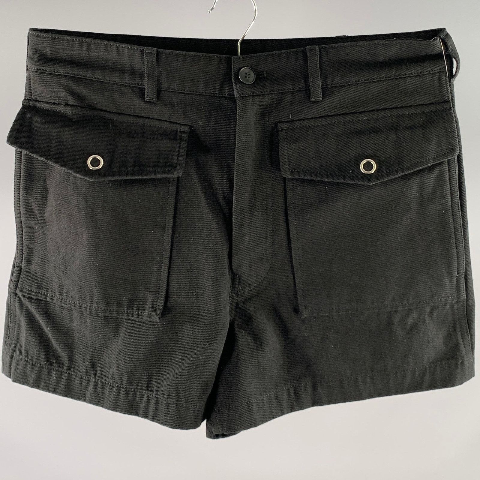 Acne Studios ACNE STUDIOS Size 30 Black Cotton Blend Shorts Size US 30 / EU 46 - 1 Thumbnail