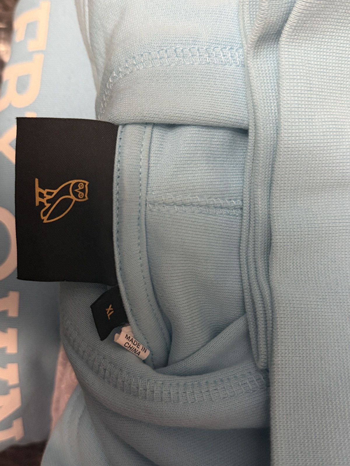 Drake *RARE* OVO Collegiate Hoodie Light Blue Size US XL / EU 56 / 4 - 5 Thumbnail