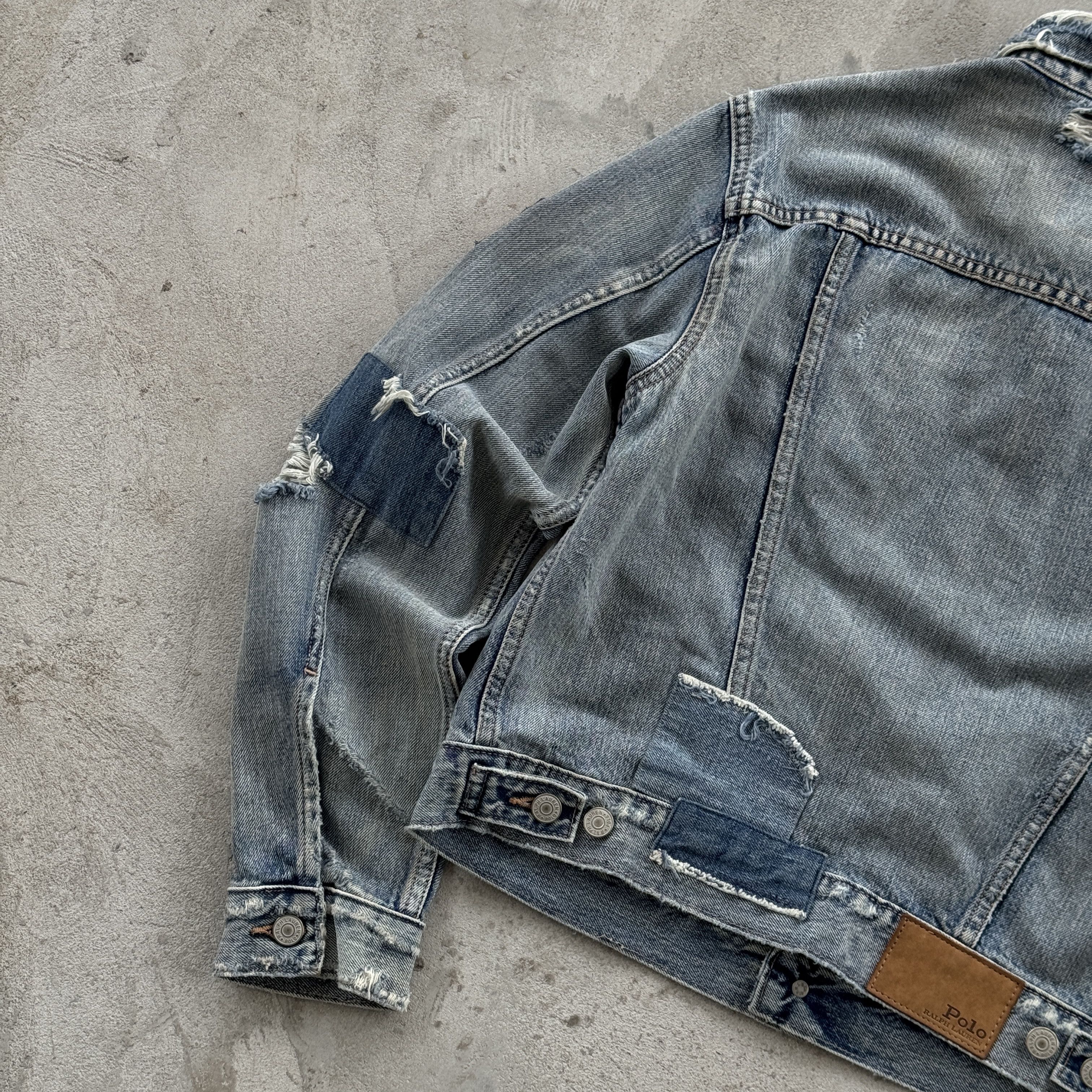 Polo Ralph Lauren Vintage Polo Ralph Lauren Distressed Denim Tracker Jacket Size M / US 6-8 / IT 42-44 - 7 Thumbnail