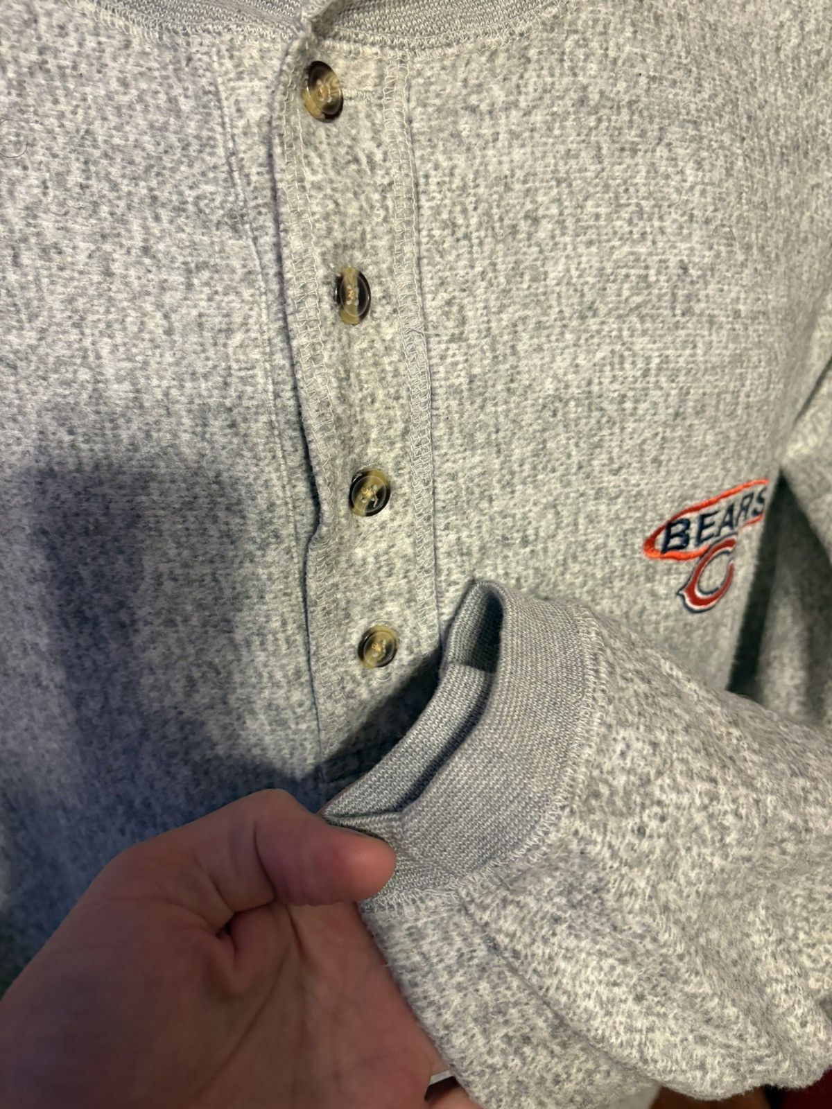 NFL Vintage Chicago Bears Long Sleeve Henley Shirt Y2K NFL Size US XXL / EU 58 / 5 - 5 Thumbnail