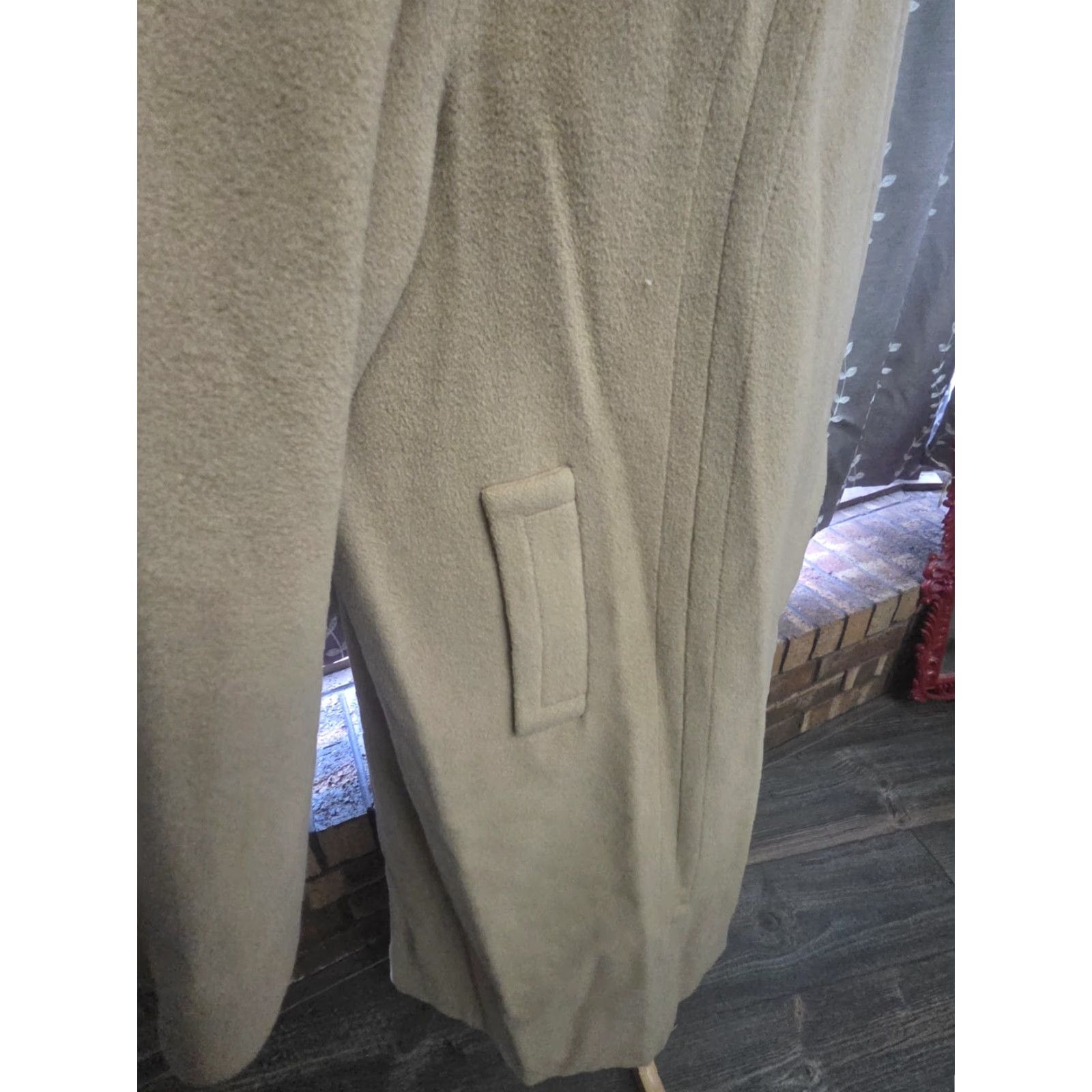 Camel VINTAGE UnionMade Coat Women's Long Camel Beige 100% Cashmere L/XL 1950s Size L / US 10 / IT 46 - 6 Thumbnail