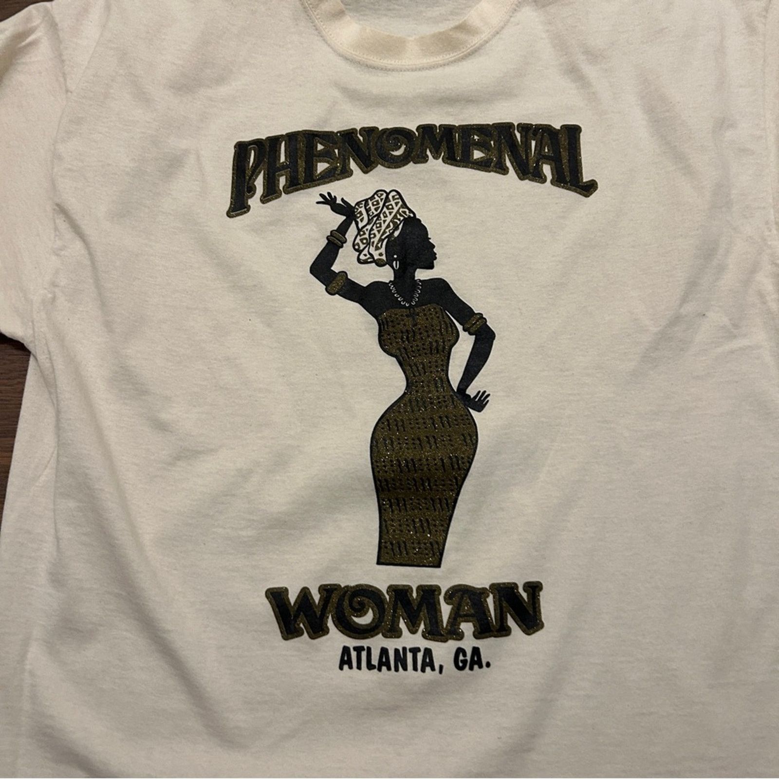 Jerzees 2000s Vintage Black History Phenomenal Woman Graphic Tee Size L / US 10 / IT 46 - 5 Thumbnail