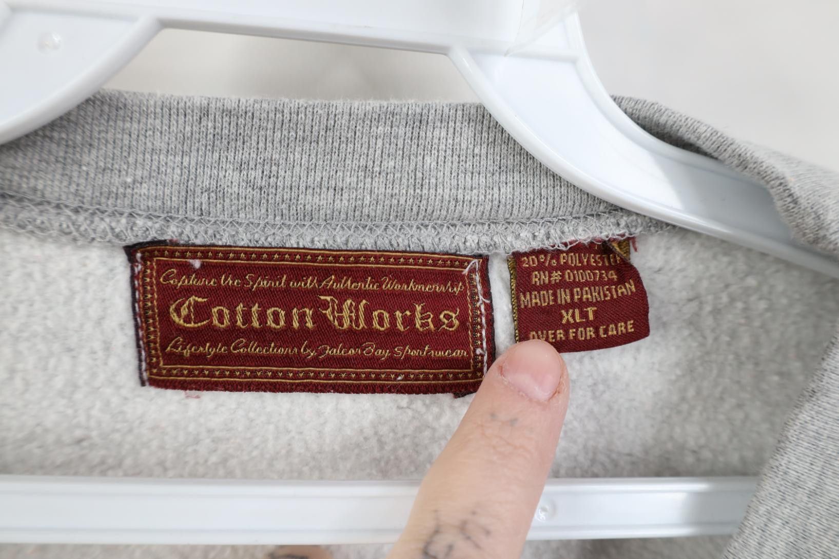 Vintage Vintage 90s Streetwear Boxy Crewneck Sweatshirt Heather Gray Size US XL / EU 56 / 4 - 4 Thumbnail