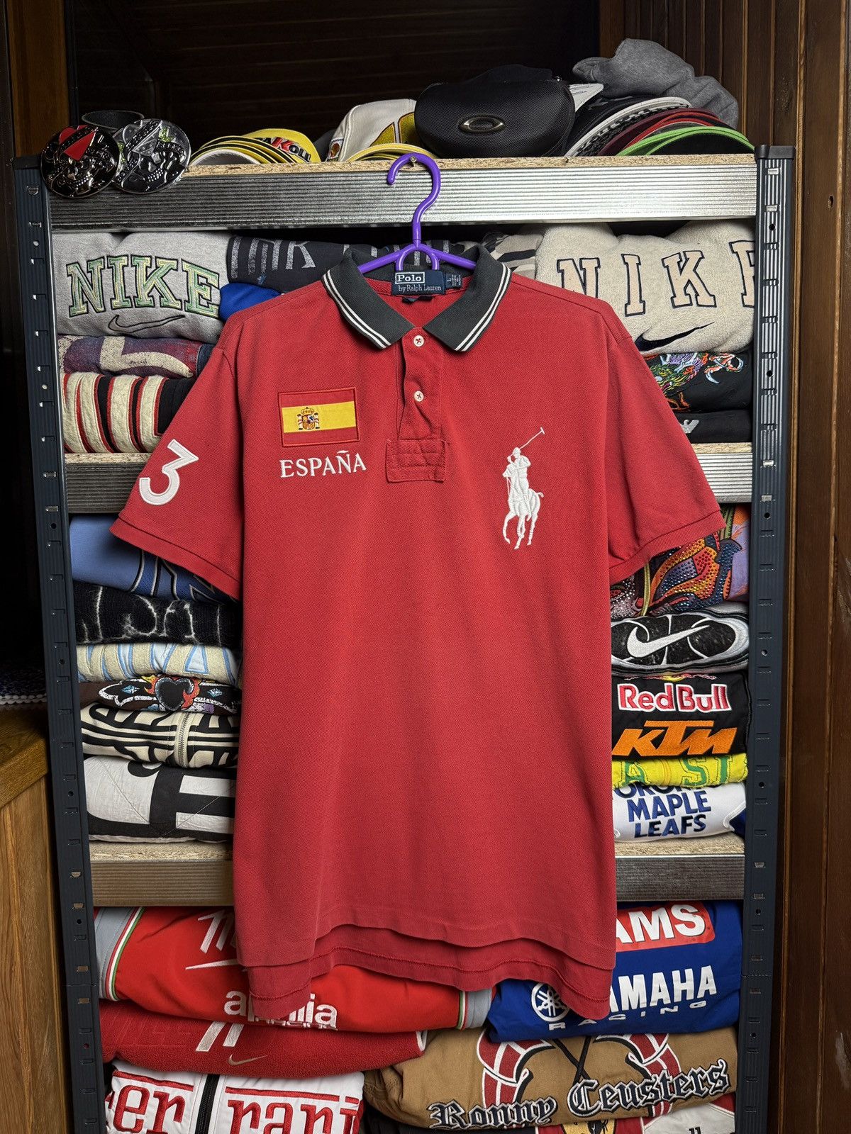 Polo Ralph Lauren × Vintage Vintage Polo T-Shirt Polo Ralph Lauren Espana Madrid PRL Size US L / EU 52-54 / 3 - 2 Thumbnail