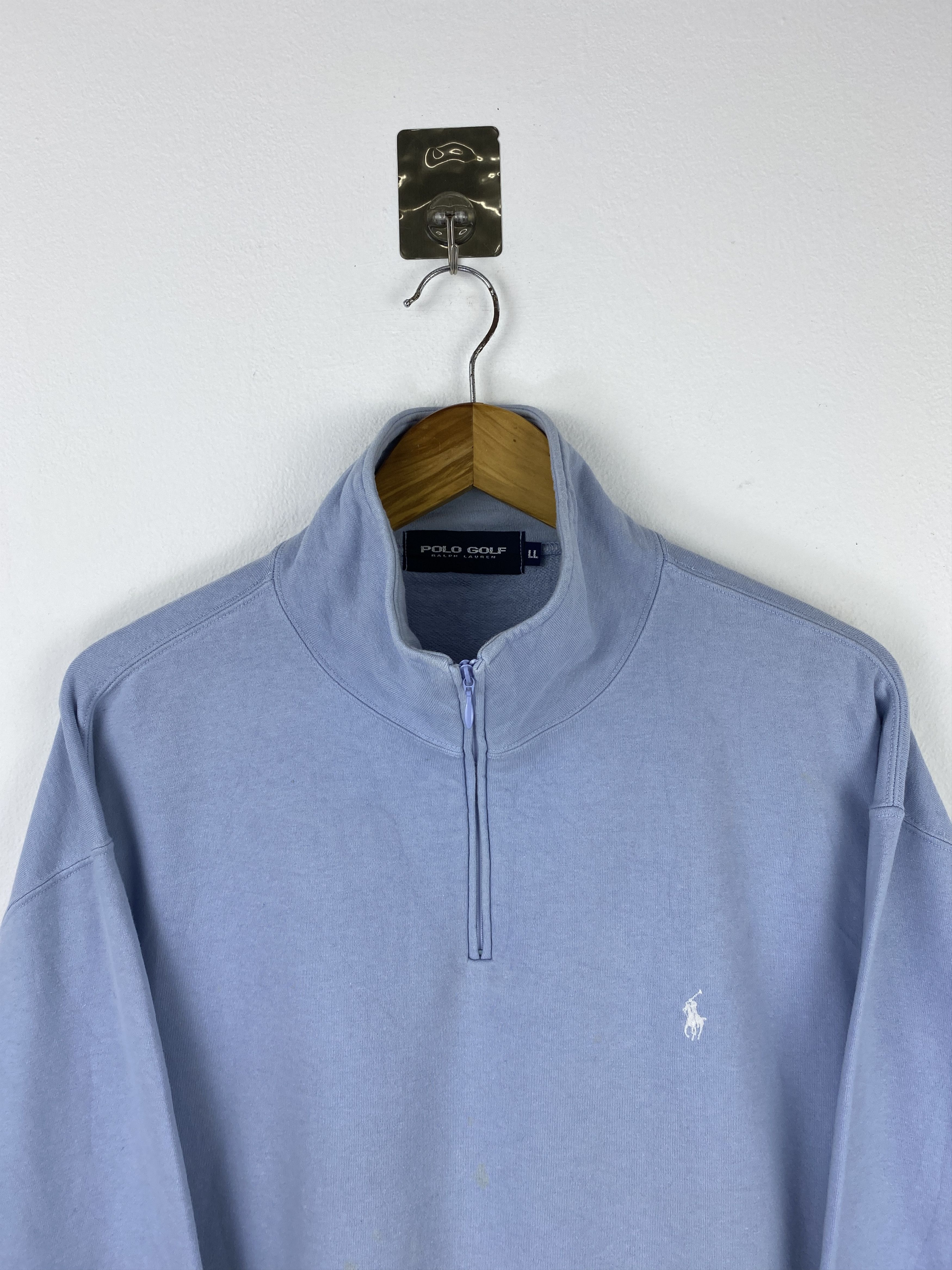 Polo Ralph Lauren Vintage 90s Polo Ralph Lauren Half Zipper Sweatshirt SH0533 Size US XL / EU 56 / 4 - 2 Thumbnail