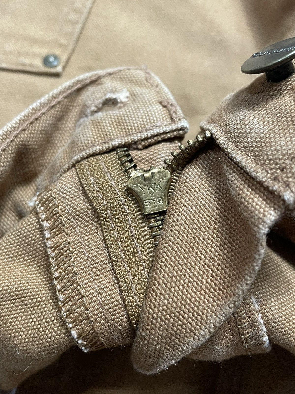 Carhartt Vintage Carhartt Double Knee Faded Tan Carpenter Pants Y2K Size US 36 / EU 52 - 9 Thumbnail