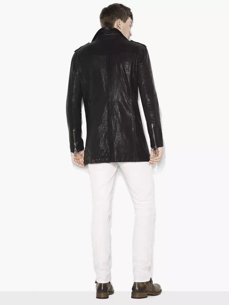 John Varvatos leather biker coat. Medium. Size US M / EU 48-50 / 2 - 2 Thumbnail