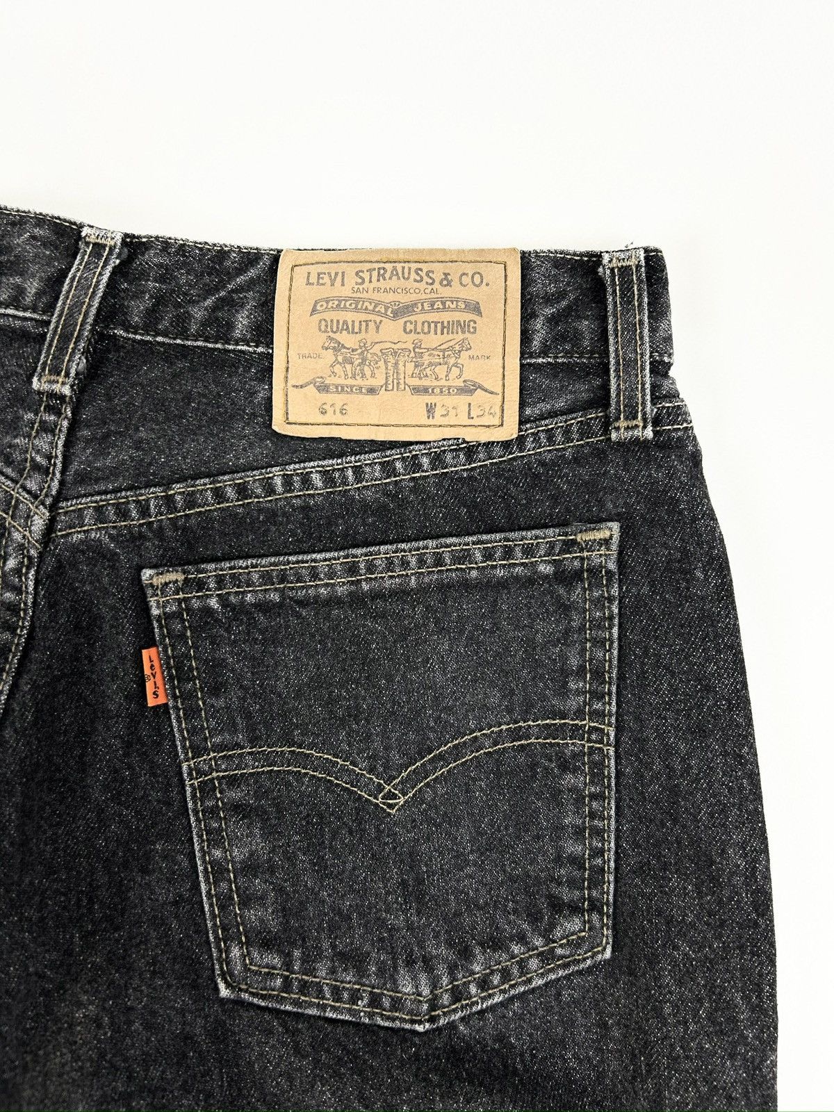 Levi's Vintage Clothing Rare Levis 616 Orange Tab Vintage Jeans Grey Denim Y2k Size US 31 - 9 Thumbnail