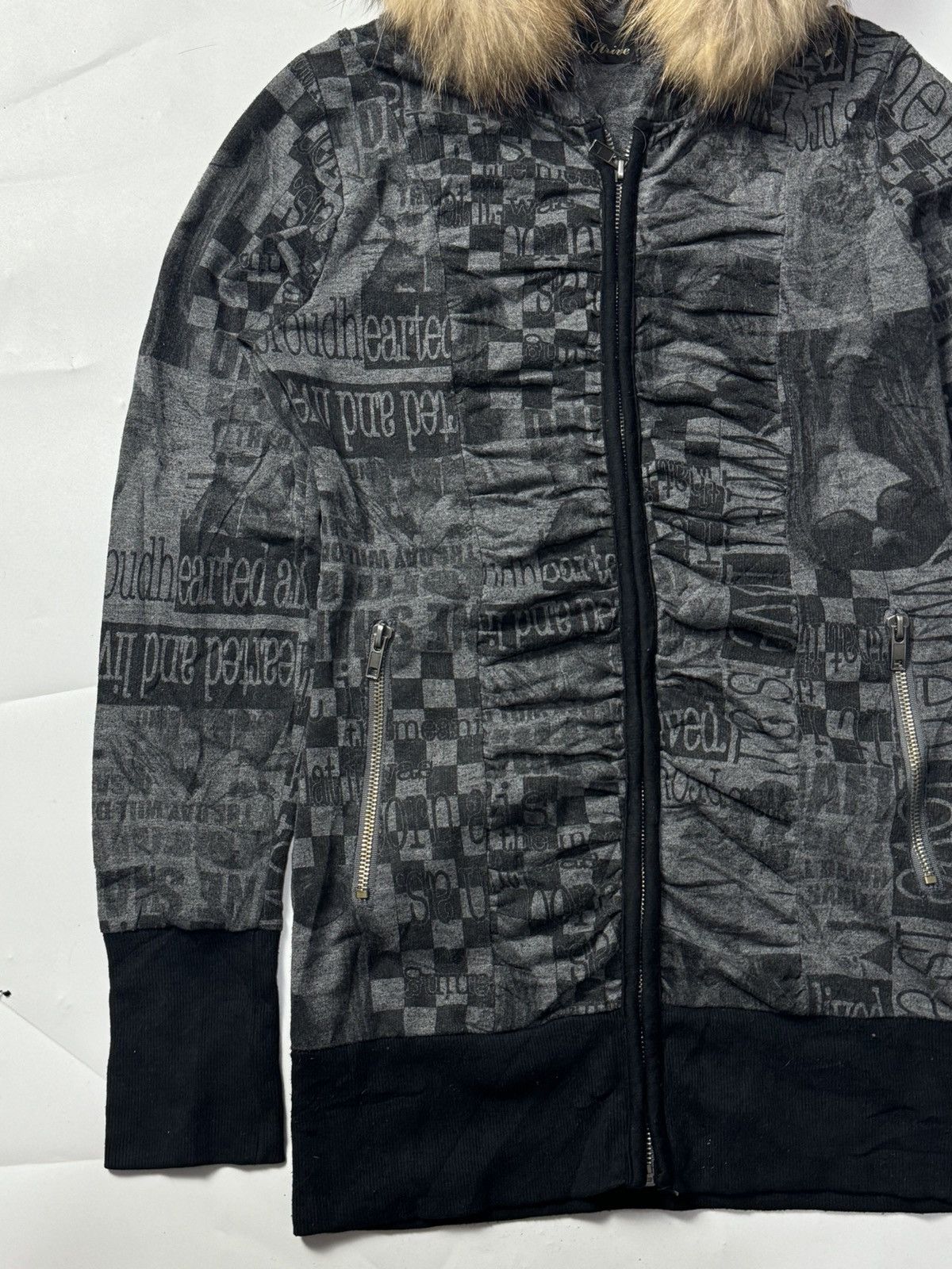 Beauty Beast × Hysteric Glamour × Japanese Brand Fur Hoodie Blue Trive Archive style Size M / US 6-8 / IT 42-44 - 4 Thumbnail