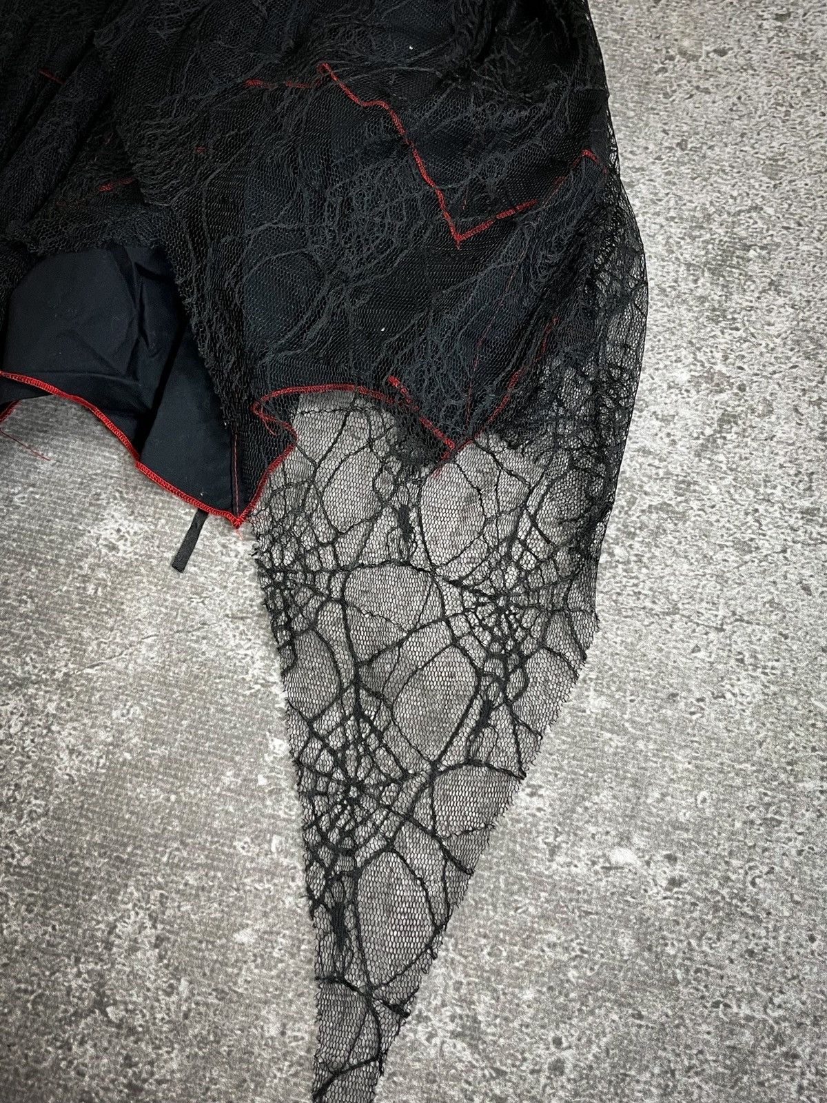 If Six Was Nine Addictrap Mesh Spider Gothic Mini Skirt Size 31" - 6 Thumbnail