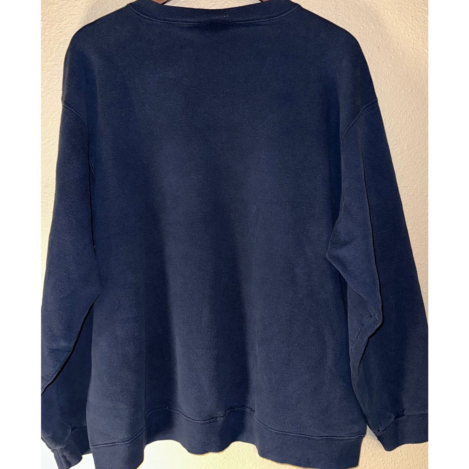 Nike 👕 Nike Navy Blue Embroidered Crewneck Sweatshirt Size XL Size US XL / EU 56 / 4 - 2 Thumbnail