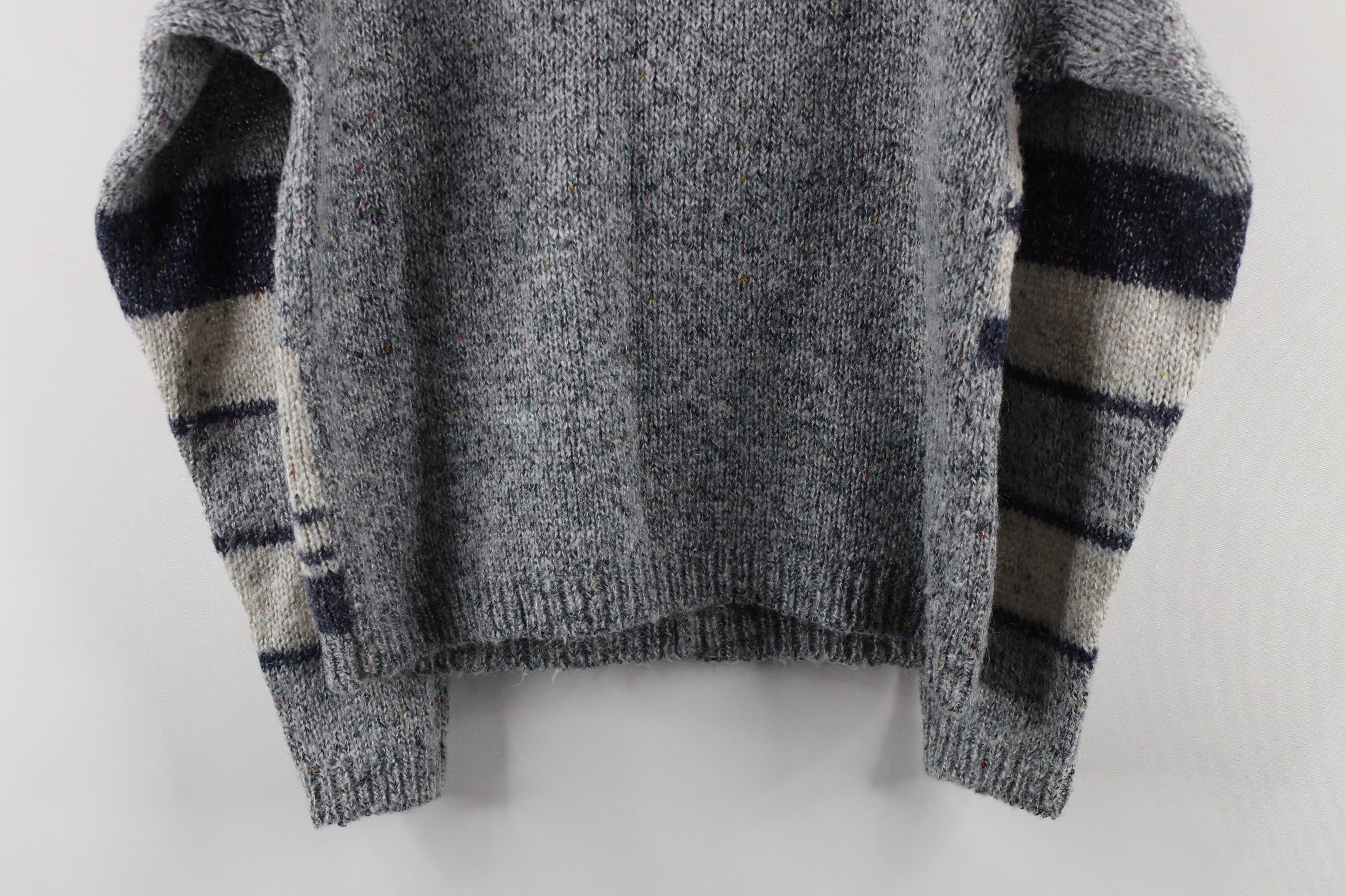 Vintage Vintage 70s Rockabilly Knit Rainbow Atomic Fleck Sweater Size L / US 10 / IT 46 - 7 Thumbnail