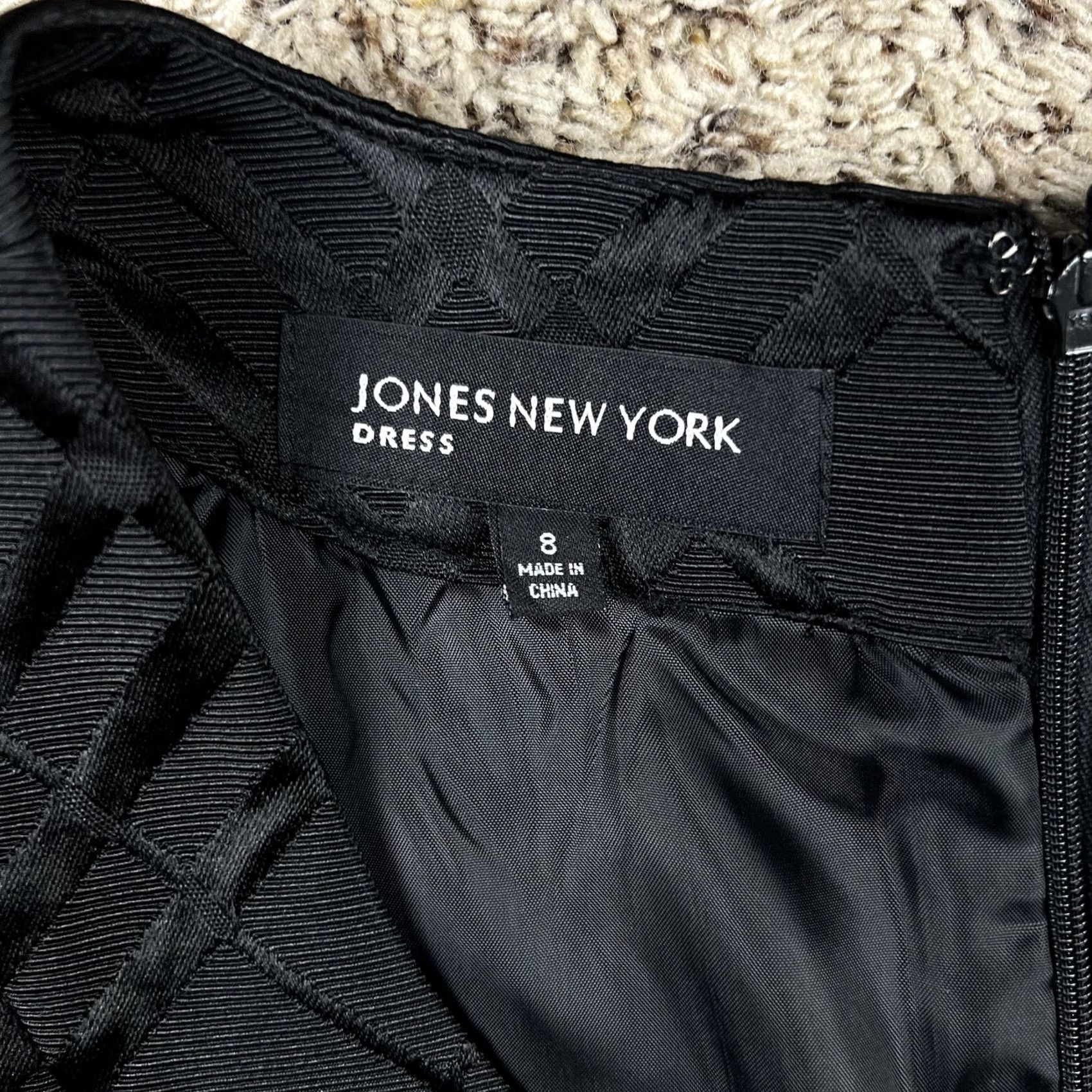 Jones New York VINTAGE: No Jones New York Dress Womens 8 Black Sleeveless Pencil Style Business Lined Size M / US 6-8 / IT 42-44 - 2 Thumbnail