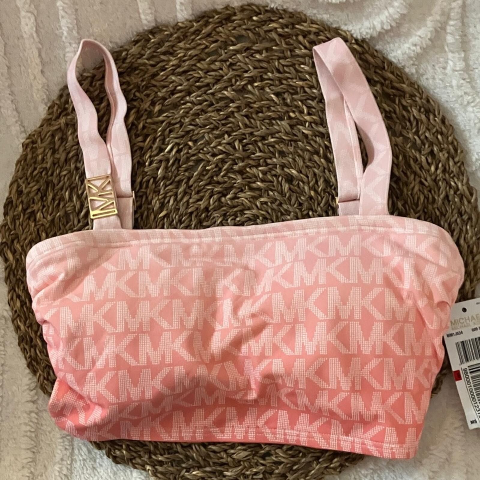 Michael Kors Michael Kors Pink Logo Crop Top with Adjustable Straps Size S / US 4 / IT 40 - 4 Thumbnail