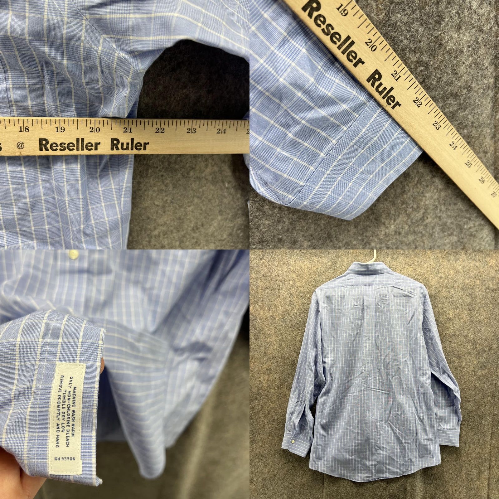 Brooks Brothers Brooks Brothers Shirt Men 15.5 35 Adult Blue Glen Check Button Down Classic Shirt Size US L / EU 52-54 / 3 - 8 Thumbnail