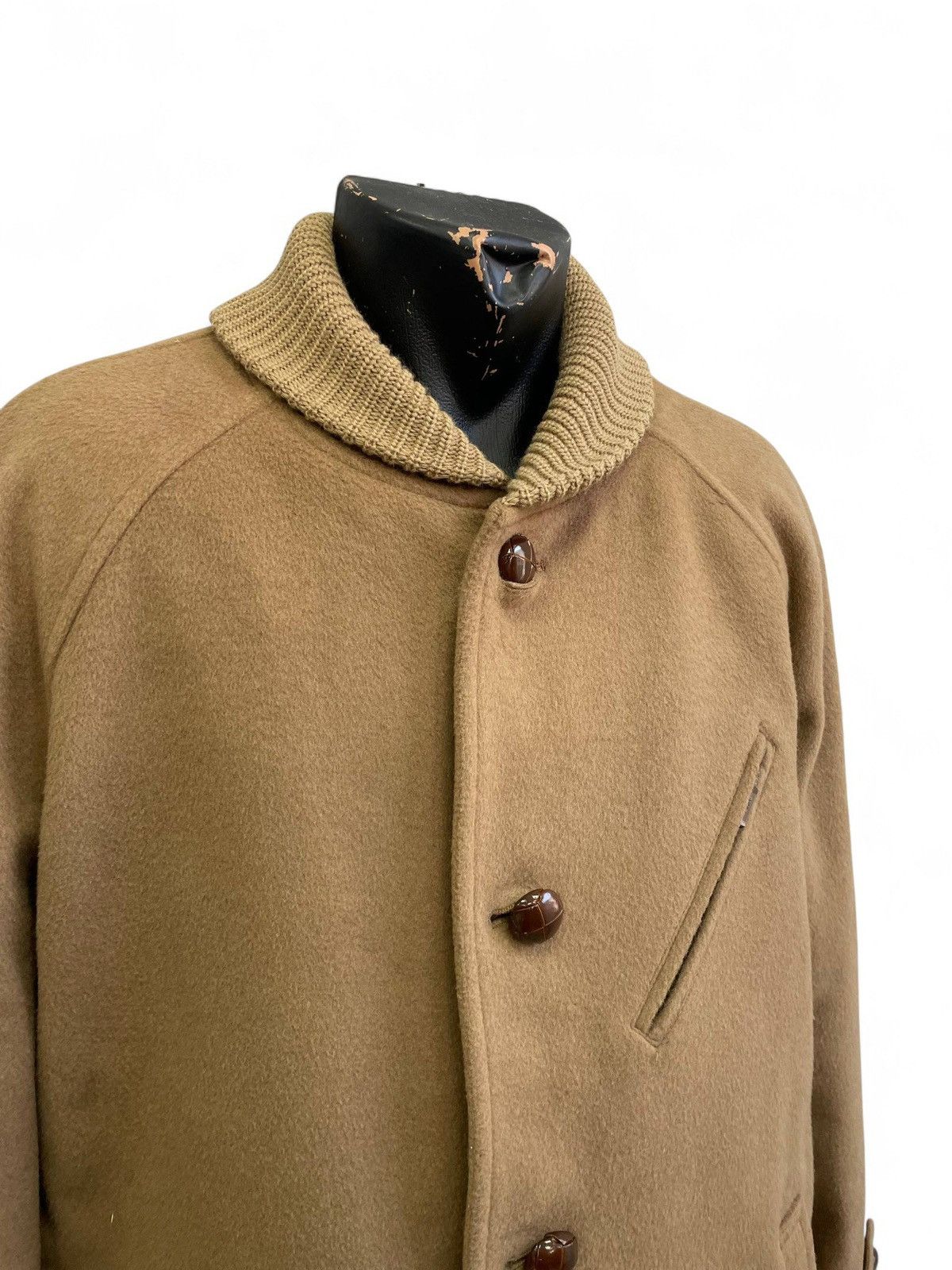 McGregor McGregor beige wool coat vintage mid-length button style Size US L / EU 52-54 / 3 - 3 Thumbnail