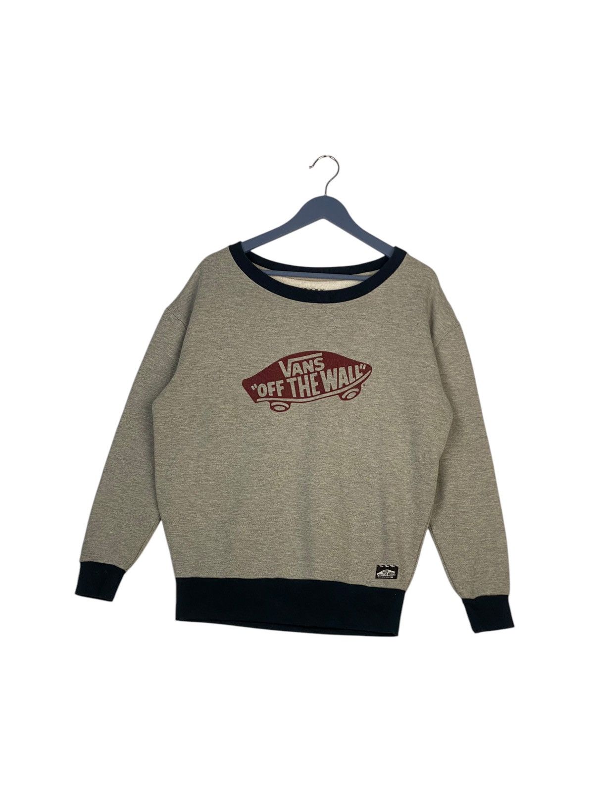 Vans × Vintage Vintage Vans Embroidered Crewneck Sweatshirt Gray Pullover Size US M / EU 48-50 / 2 - 3 Thumbnail
