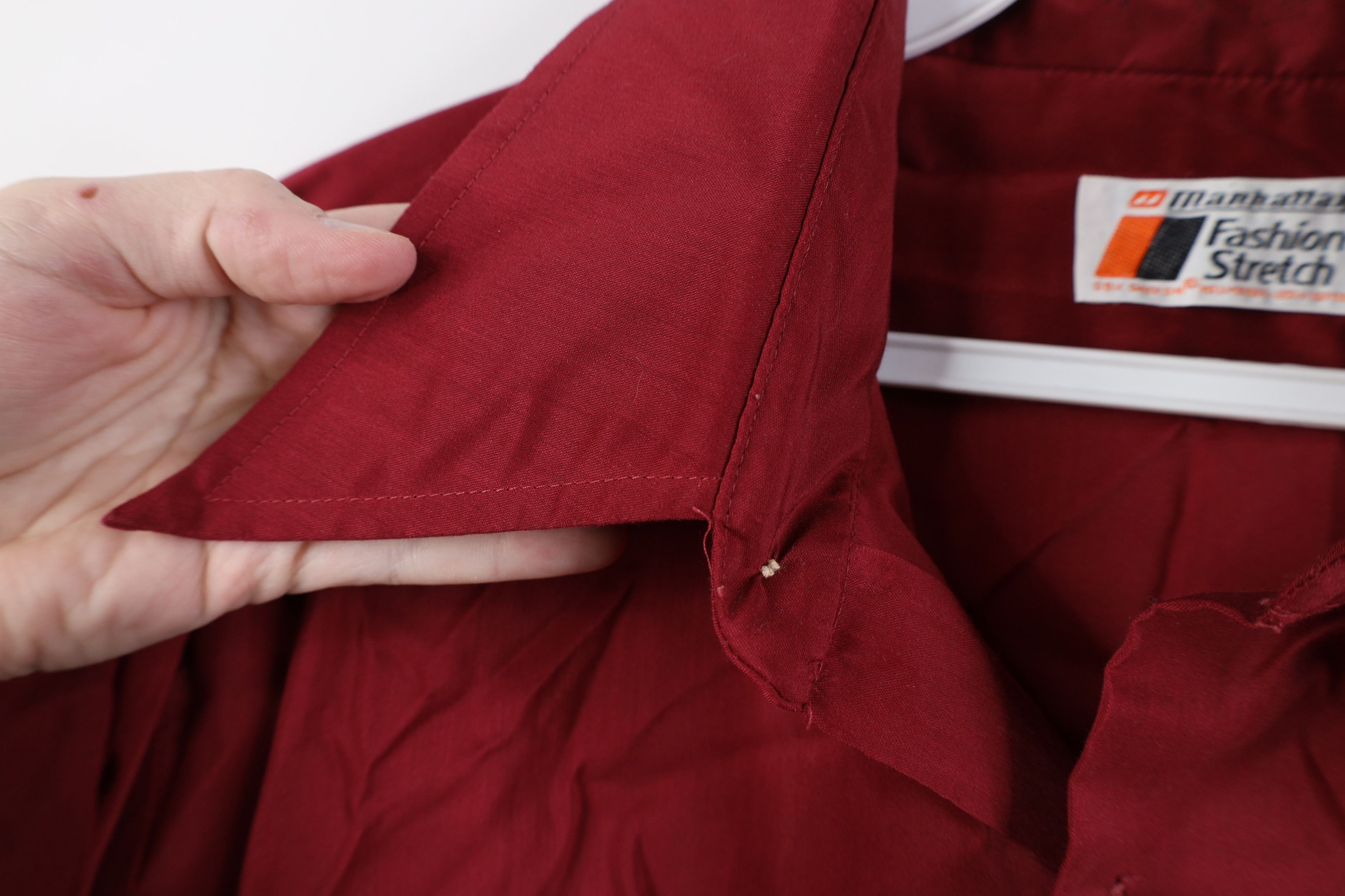 Vintage Vintage 60s 70s Streetwear Collar Button Shirt Red USA Size US M / EU 48-50 / 2 - 5 Thumbnail