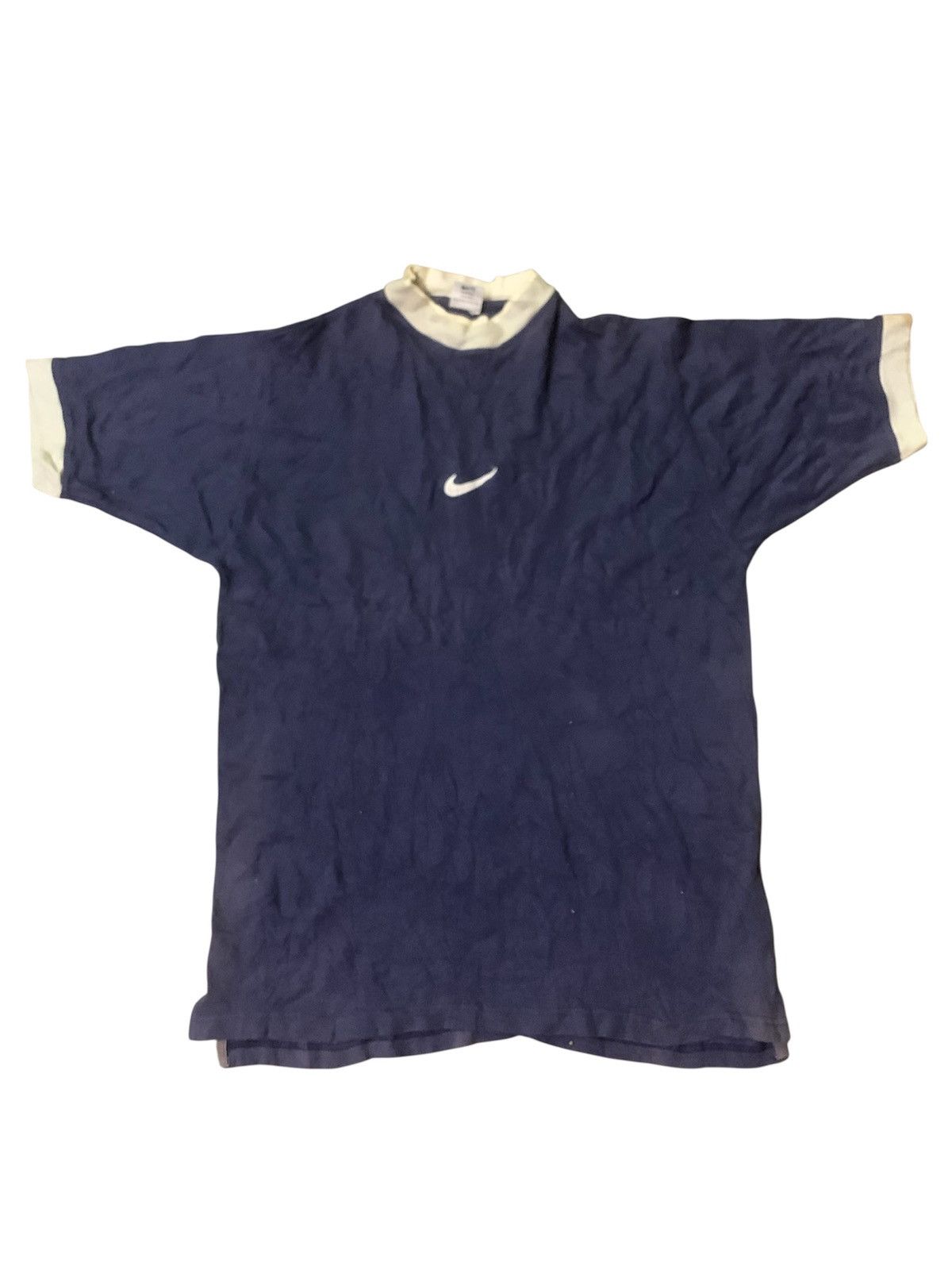 Vintage 90's Nike Centre Swoosh Ringer Tee