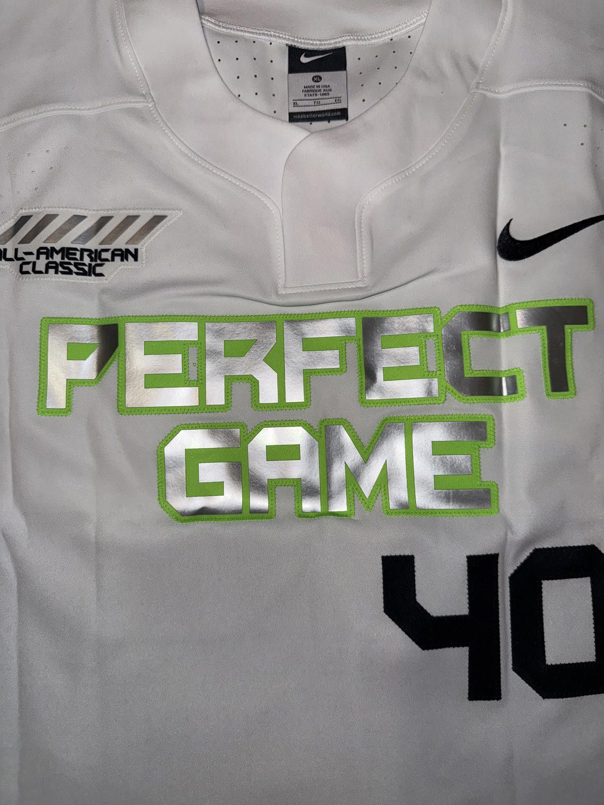 Nike Nike Men’s Perfect Game PG All American Classic Baseball Jersey #40 Made In USA Size US XL / EU 56 / 4 - 5 Thumbnail
