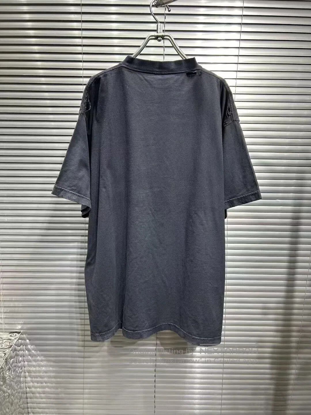 Balenciaga balenciaga black distressed short sleeve t-shirt. Size US S / EU 44-46 / 1 - 2 Thumbnail