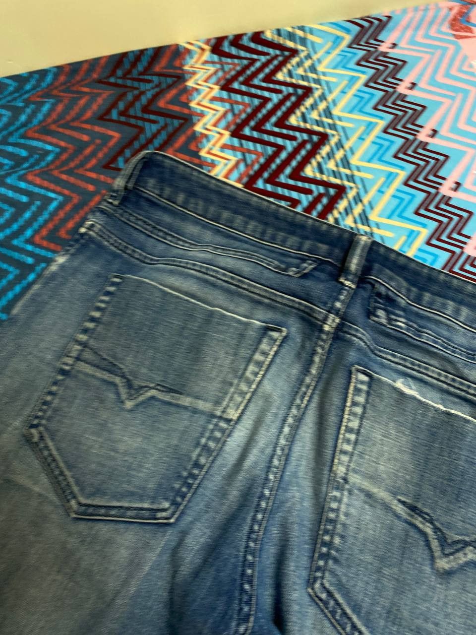 Diesel × Japanese Brand × Vintage Vintage Diesel D-BAZER Baggy Jeans Big Diesel Logo Size US 31 - 10 Thumbnail