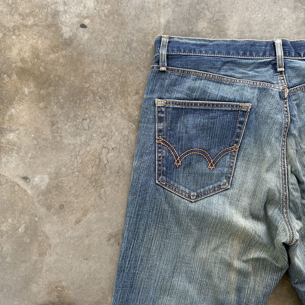 Japanese Brand Vintage Edwin Japanese Faded Rusty Denim Jean Pant W37 Size US 37 - 14 Thumbnail