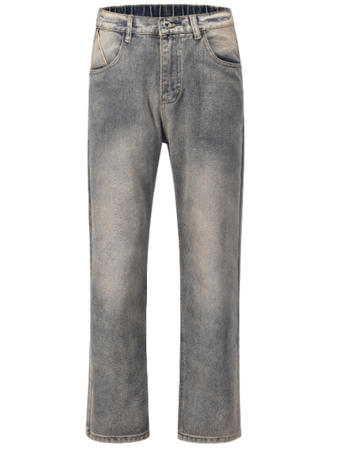 Japanese Brand × Jean Men's American washed vintage casual elastic jeans Size US 34 / EU 50 - 5 Thumbnail