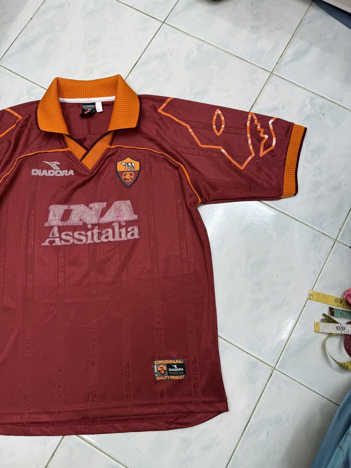 Diadora 🔥🔥🔥ARCHIVE VINTAGE AS ROMA DIADORA NAKATA JERSEY Size US L / EU 52-54 / 3 - 23 Thumbnail