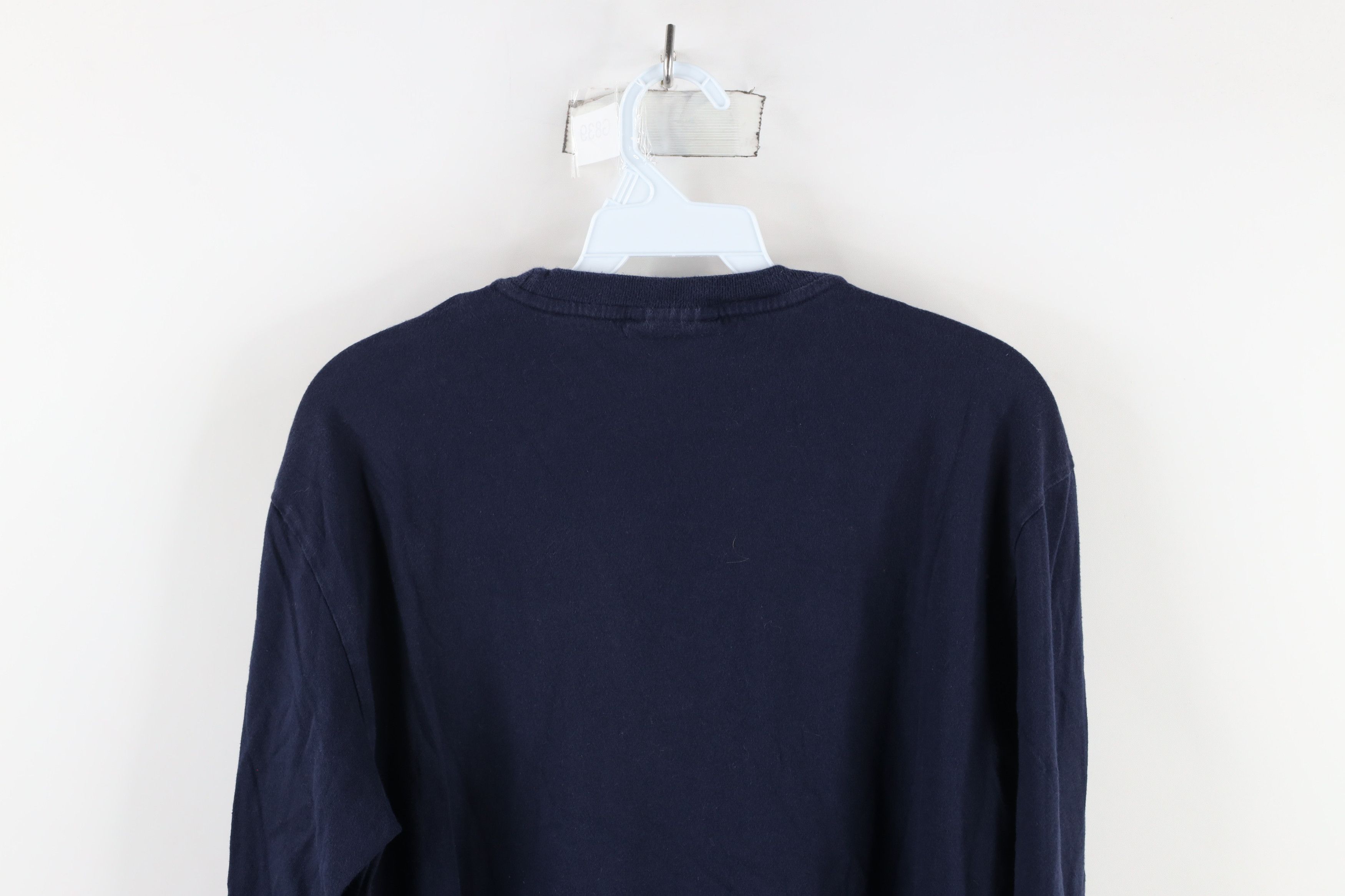 Ralph Lauren × Vintage Vintage 90s Ralph Lauren Long Sleeve T-Shirt Navy Blue Size US S / EU 44-46 / 1 - 8 Thumbnail