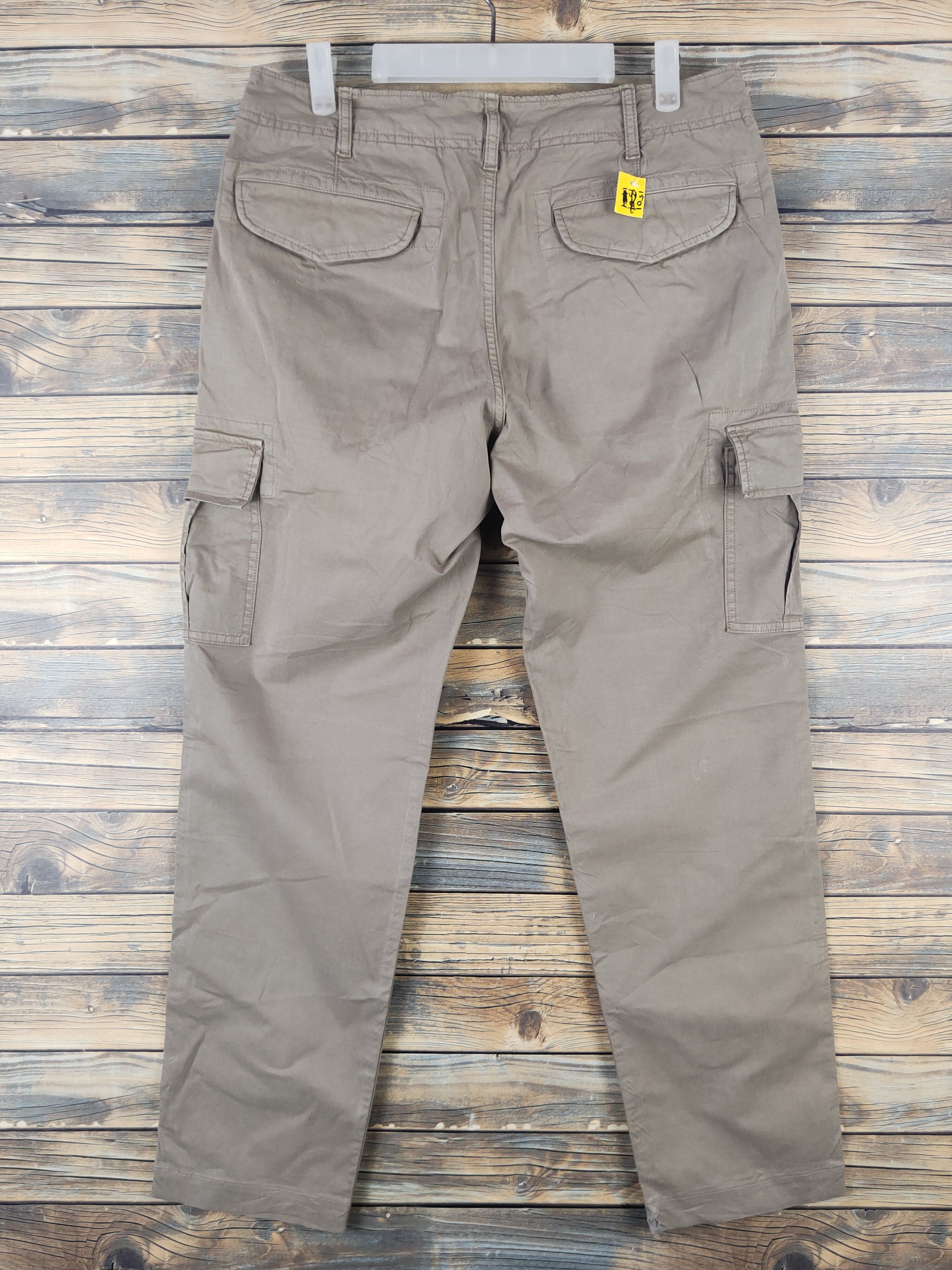 Japanese Brand DL Uniqlo Brown Multipocket Tactical Cargo Pants #1501 Size US 33 - 7 Thumbnail
